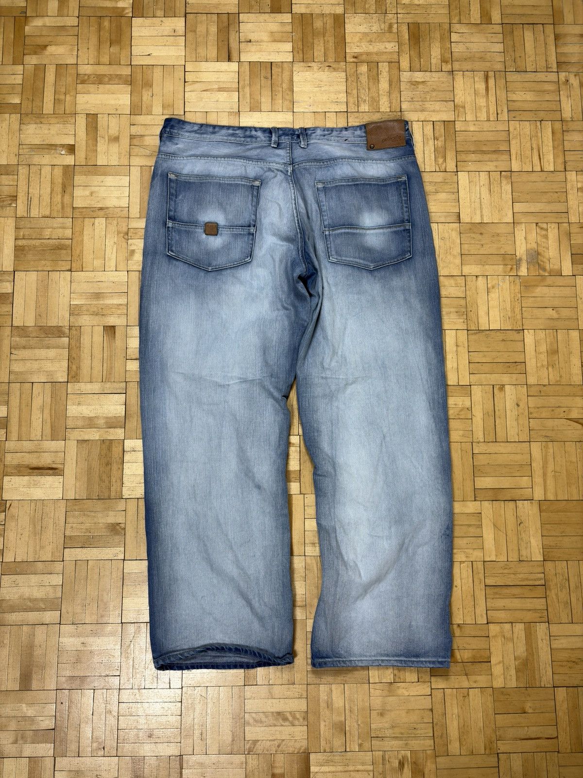 Pelle Pelle Pelle Pelle Baggy Rap Jeans Hiphop Washed Fade 42W Fits 40 Size US 40 / EU 56 - 2 Thumbnail