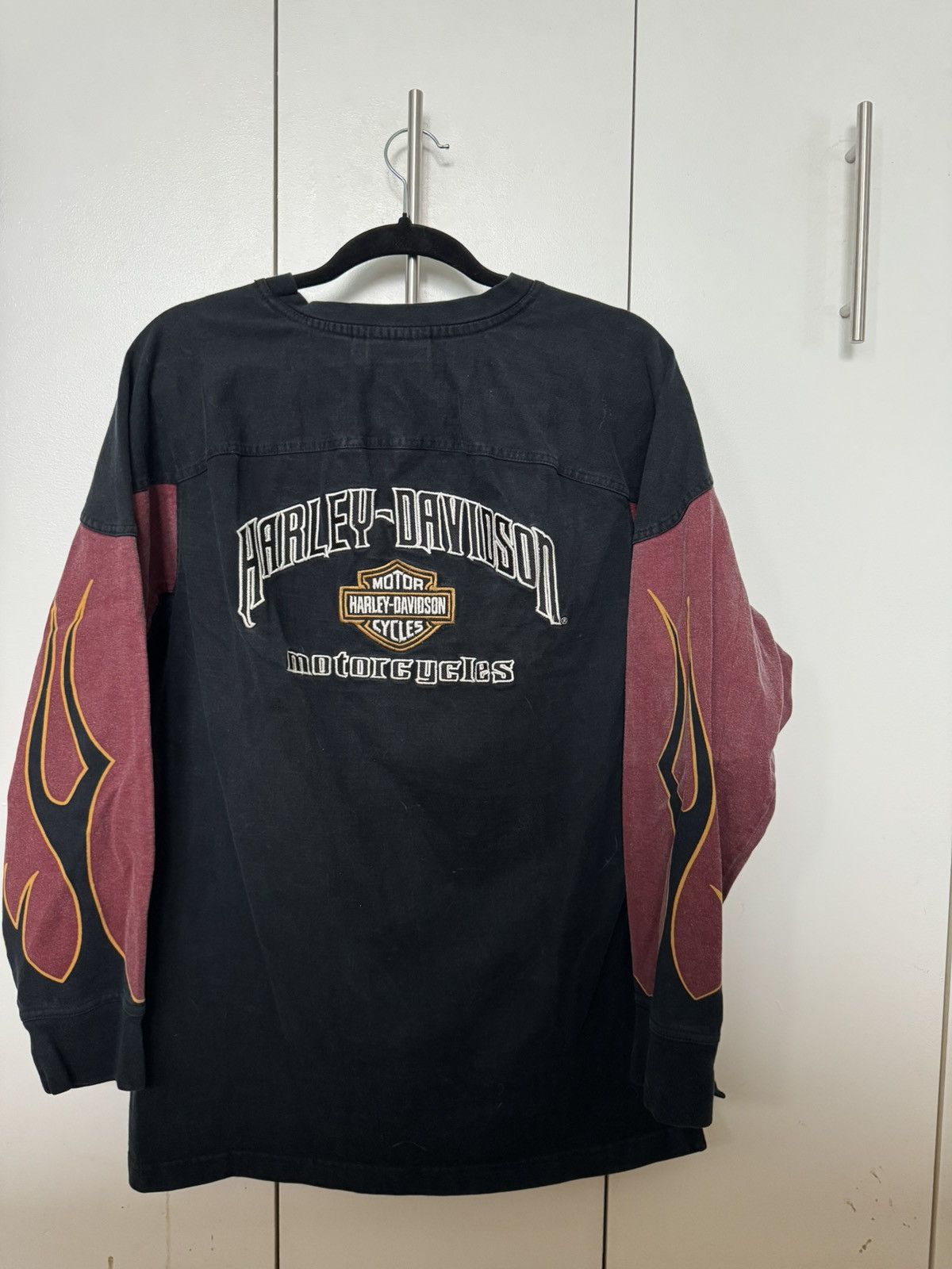 Harley Davidson Harley Davidson vintage black long sleeve shirt Size US M / EU 48-50 / 2 - 2 Thumbnail