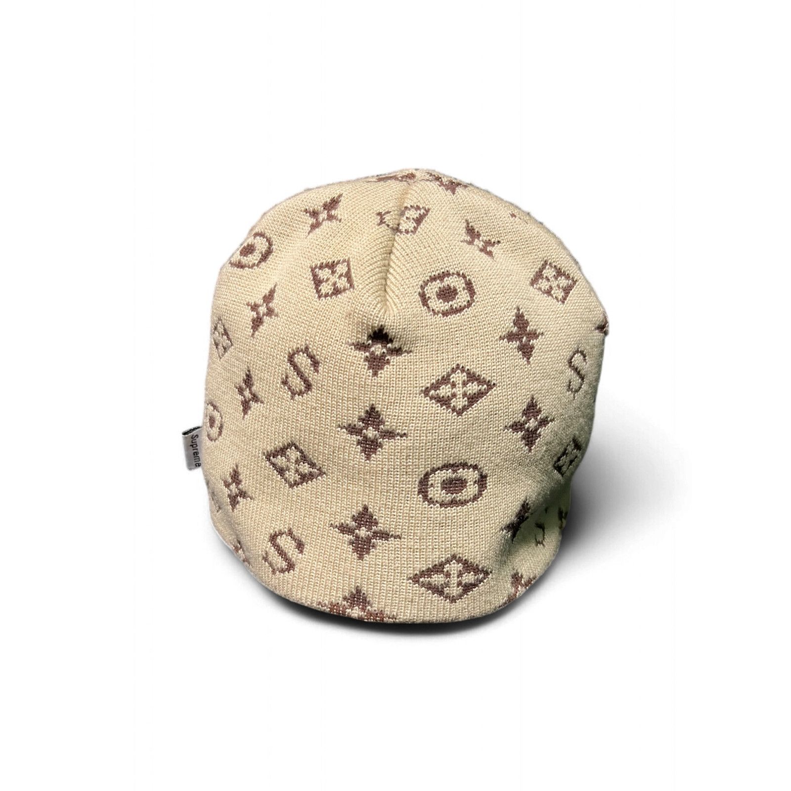 Supreme 2000 Supreme LV Monogram Tan Beanie Size ONE SIZE - 2 Thumbnail