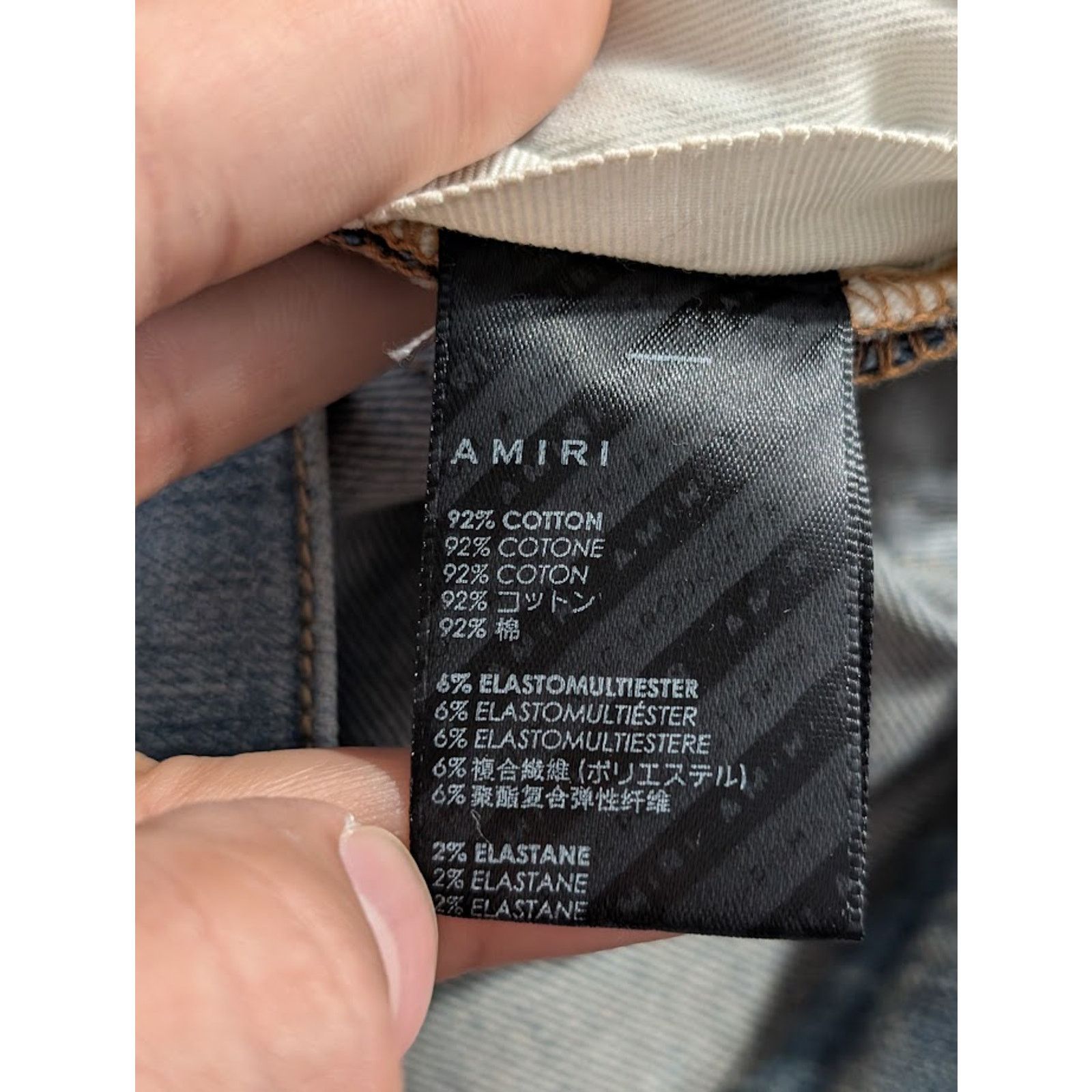 Amiri o1rshd1 Q:3 / Wes Lang Reaper Logo Jeans in Clay Indigo Size US 31 - 18 Thumbnail