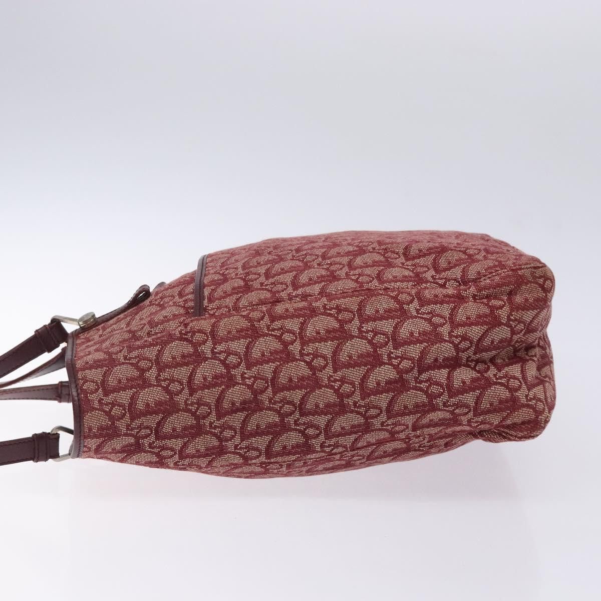 Dior DIOR Trotter Canvas Tote Bag Red Silver Size ONE SIZE - 5 Thumbnail