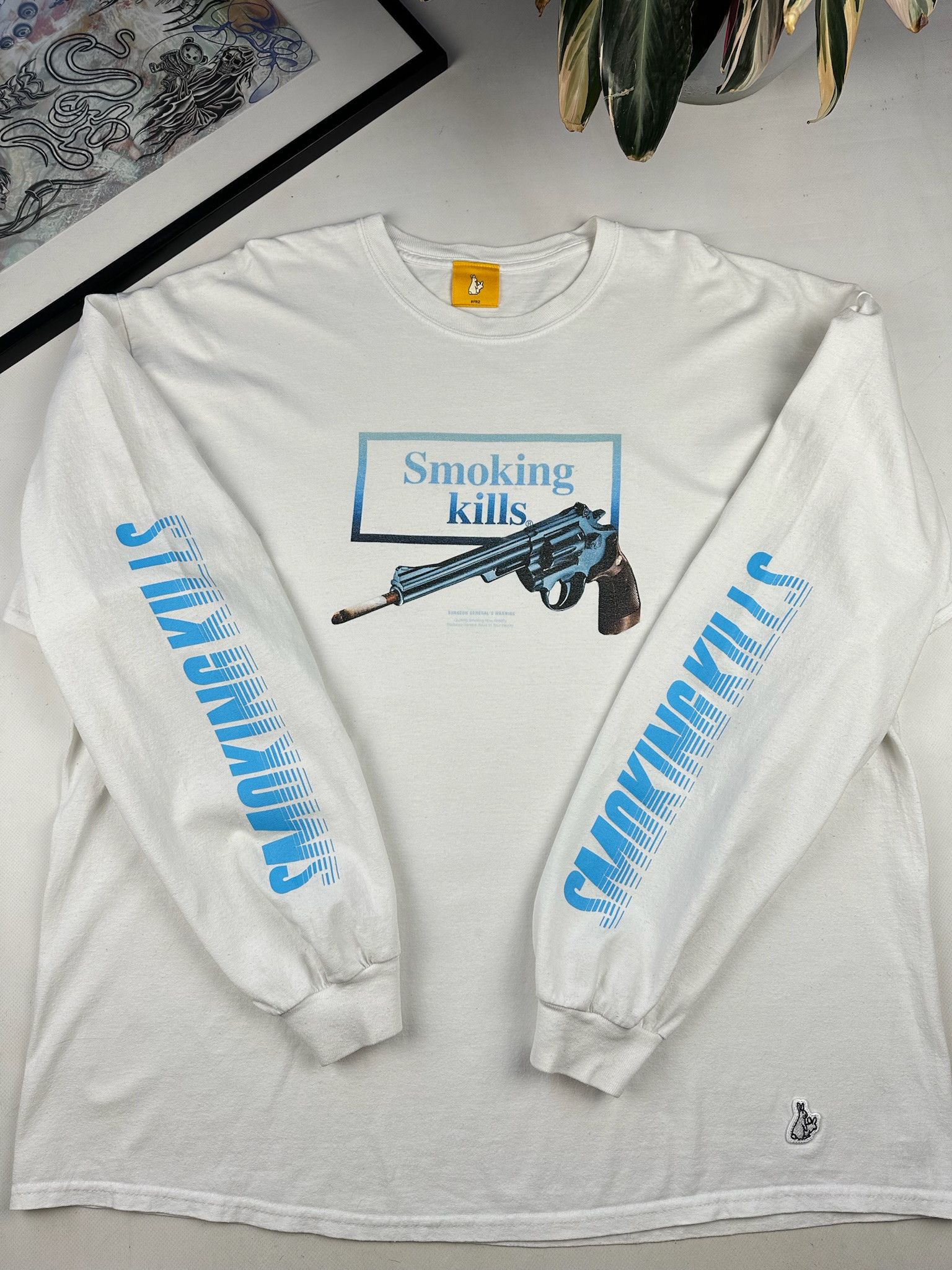 FR2 Fr2 smoking kills t shirt Size US XL / EU 56 / 4 - 3 Thumbnail