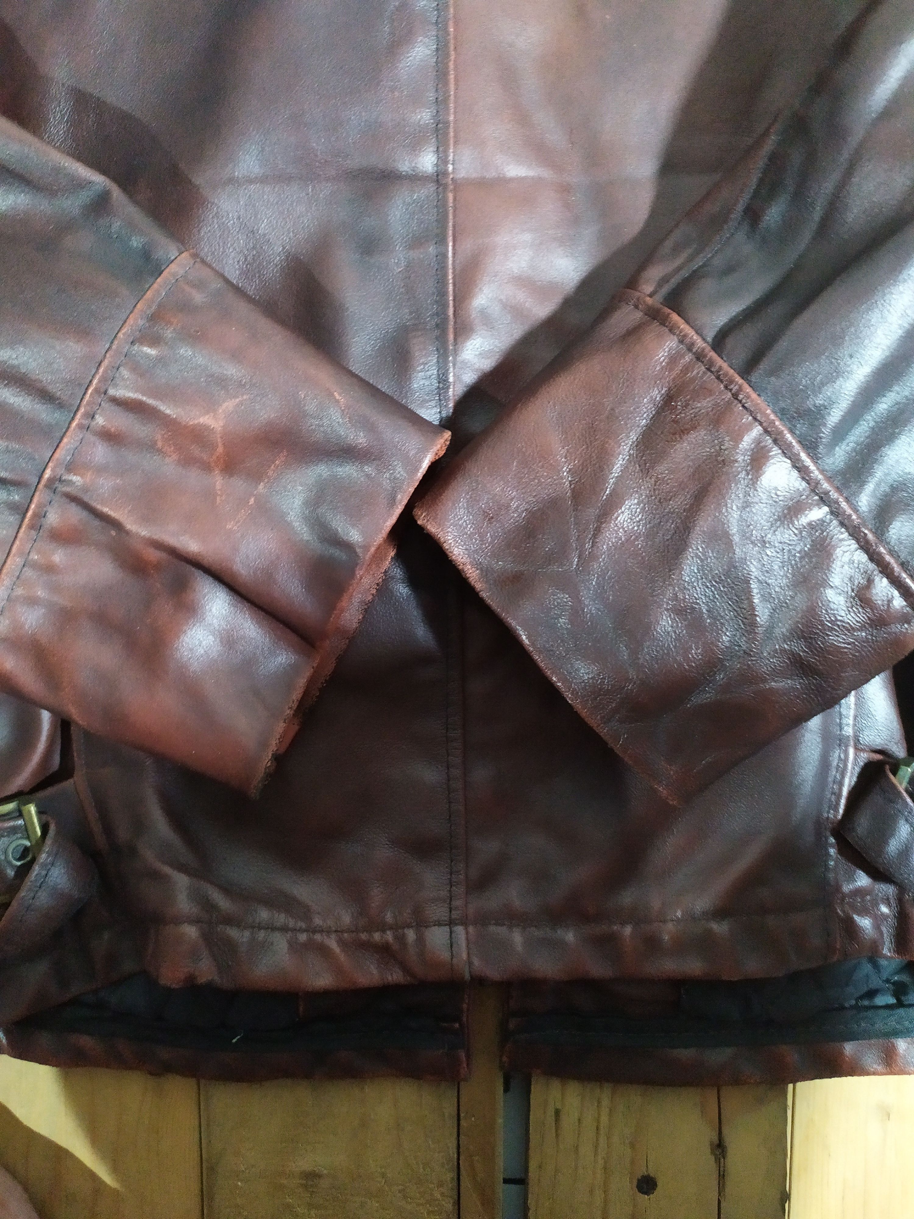 Genuine Leather × Schott SCHOTT NYC LEATHER CHERRY REDDISH SINGLE RIDER JACKET Size US S / EU 44-46 / 1 - 6 Thumbnail