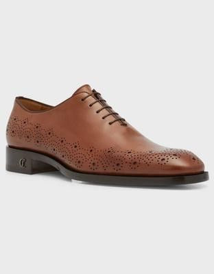Christian Louboutin o1bcso1str1024 Corteobello Flat in Brown Size US 12 / EU 45 - 1 Thumbnail