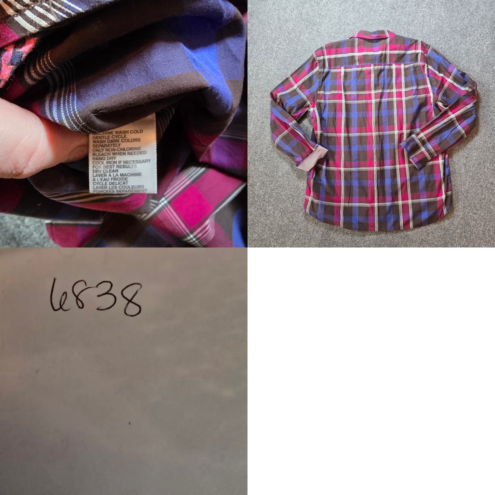 Tommy Bahama Tommy Bahama Shirt Mens XL Pink Brown Plaid Button Long Sleeve Casual Career Shirt Size US XL / EU 56 / 4 - 8 Thumbnail