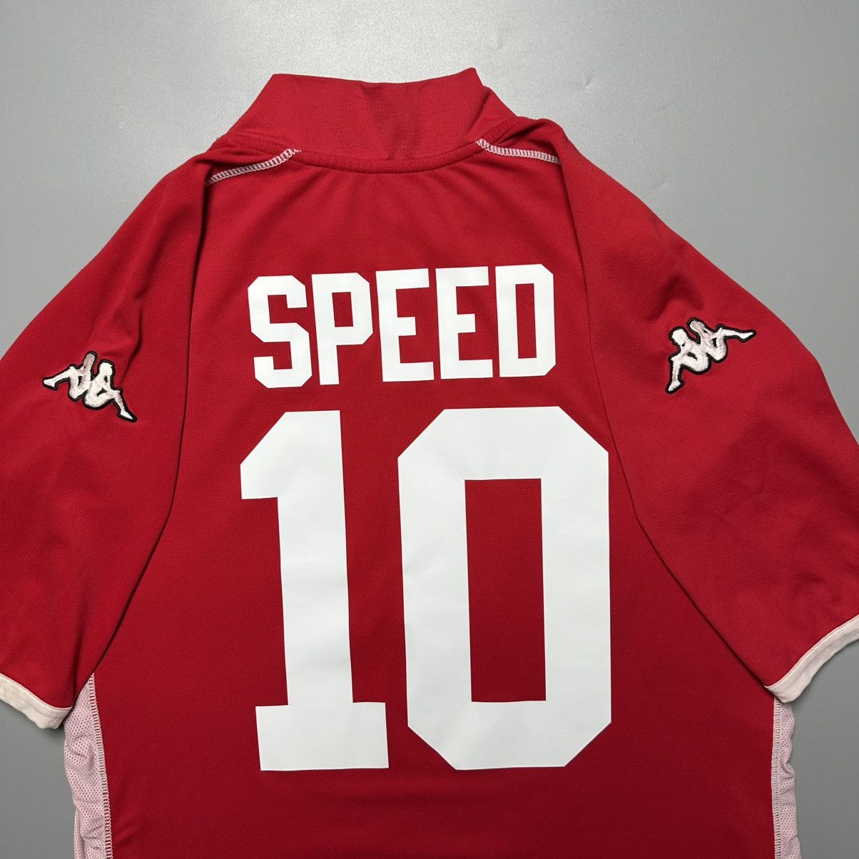 Adidas WALES KAPPA 2002/2004 FOOTBALL HOME JERSEY #10 GARY SPEED Size US L / EU 52-54 / 3 - 7 Thumbnail