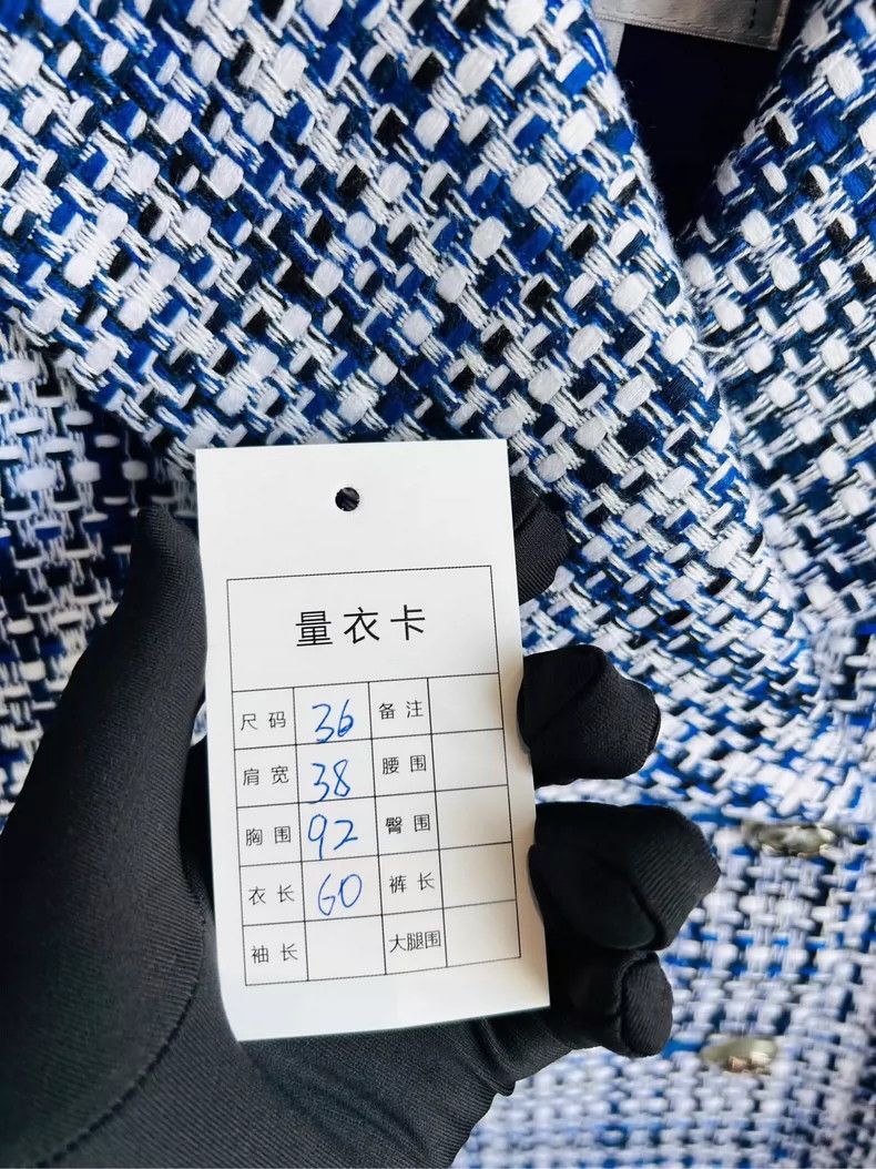 Chanel Chanel Blue and white double-breasted jacket Size XS / US 0-2 / IT 36-38 - 6 Thumbnail