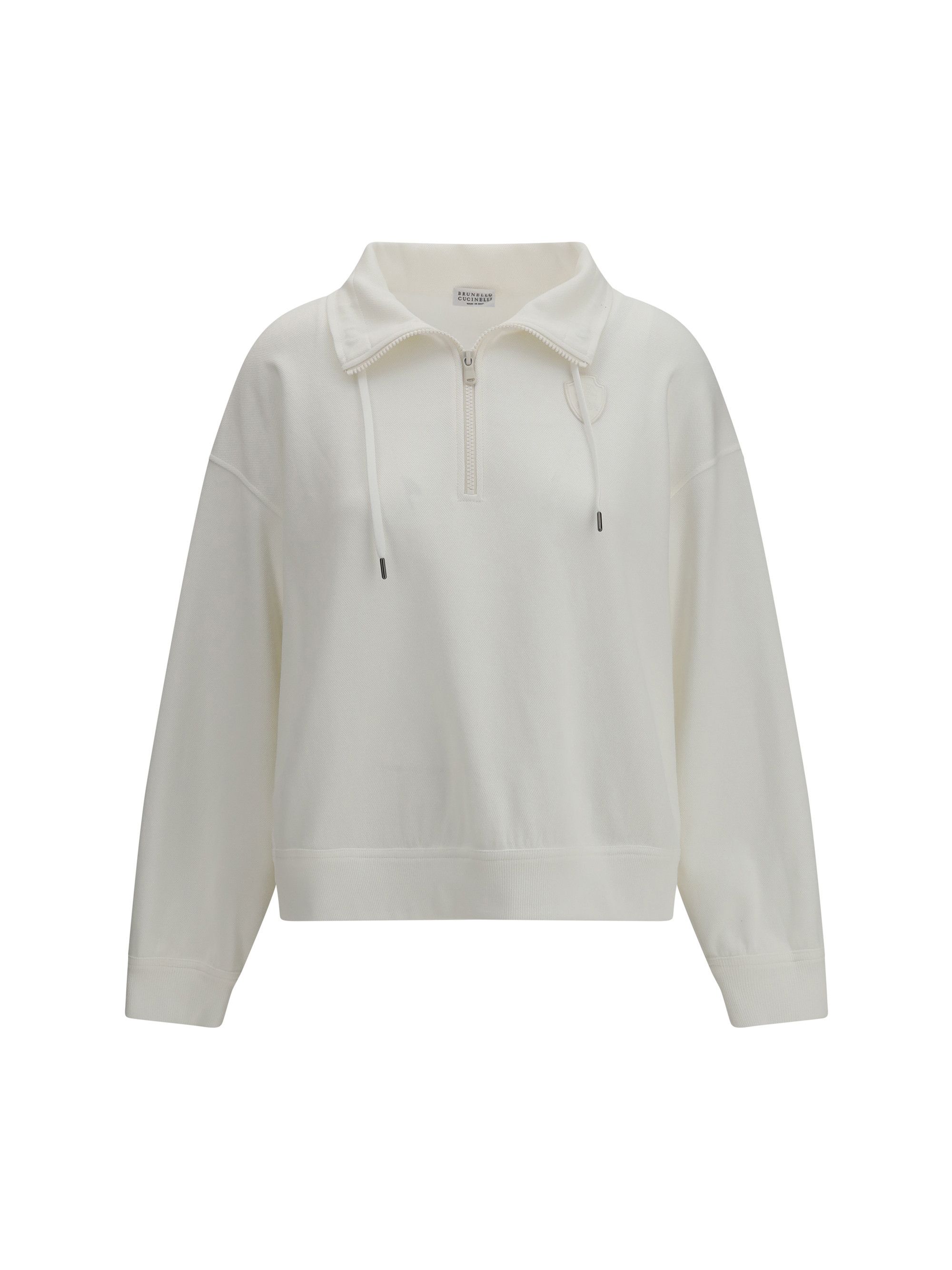 Brunello Cucinelli Sweatshirt with logo patch Size XL / US 12-14 / IT 48-50 - 1 Thumbnail
