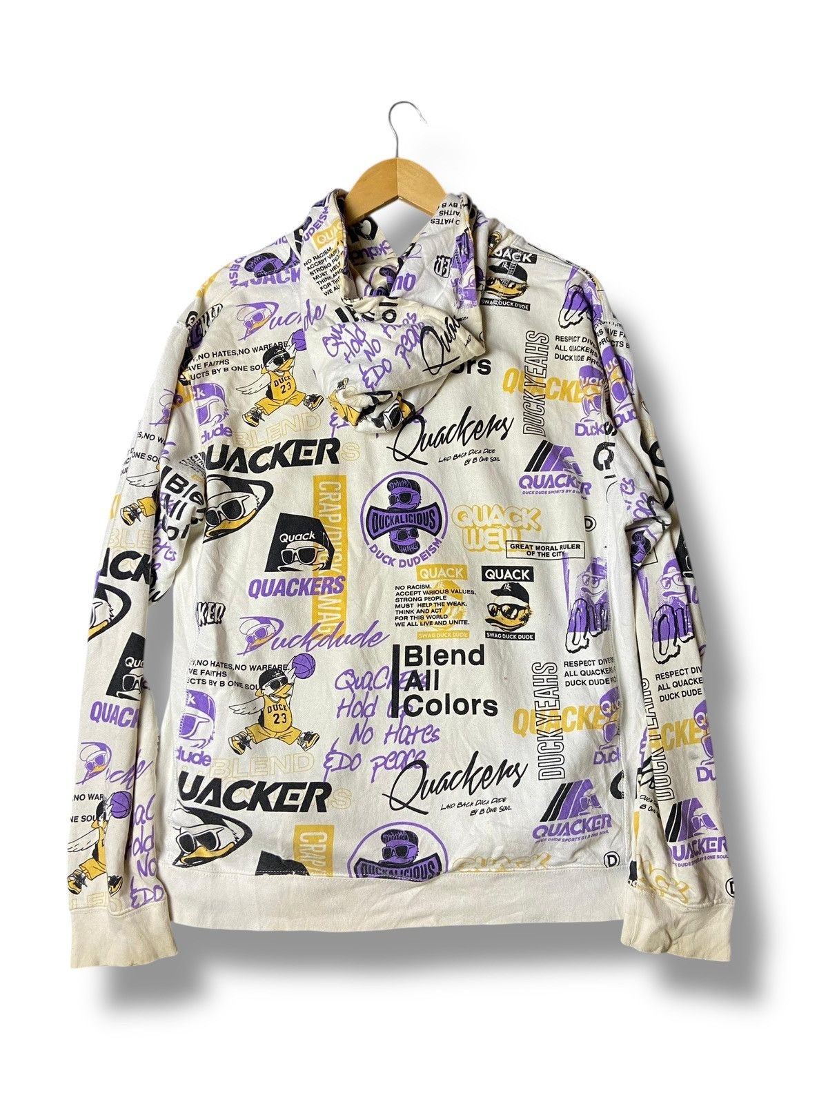 Duck Head × Japanese Brand × Vintage B One Soul Duckdude Overprint Hoodies (129) Size US XL / EU 56 / 4 - 2 Thumbnail