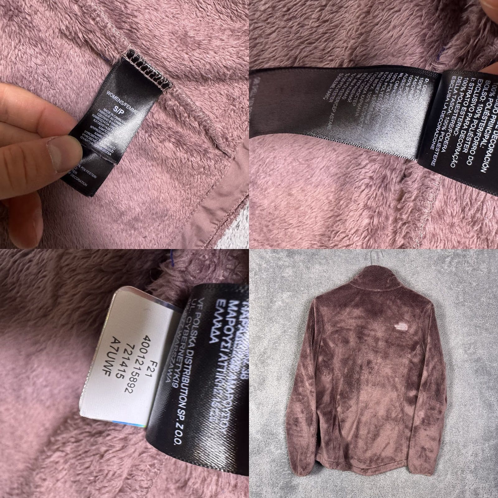 The North Face The North Face Jacket Womens S Dusty Pink Fleece Plush Warm Full Zip Osito Size S / US 4 / IT 40 - 8 Thumbnail