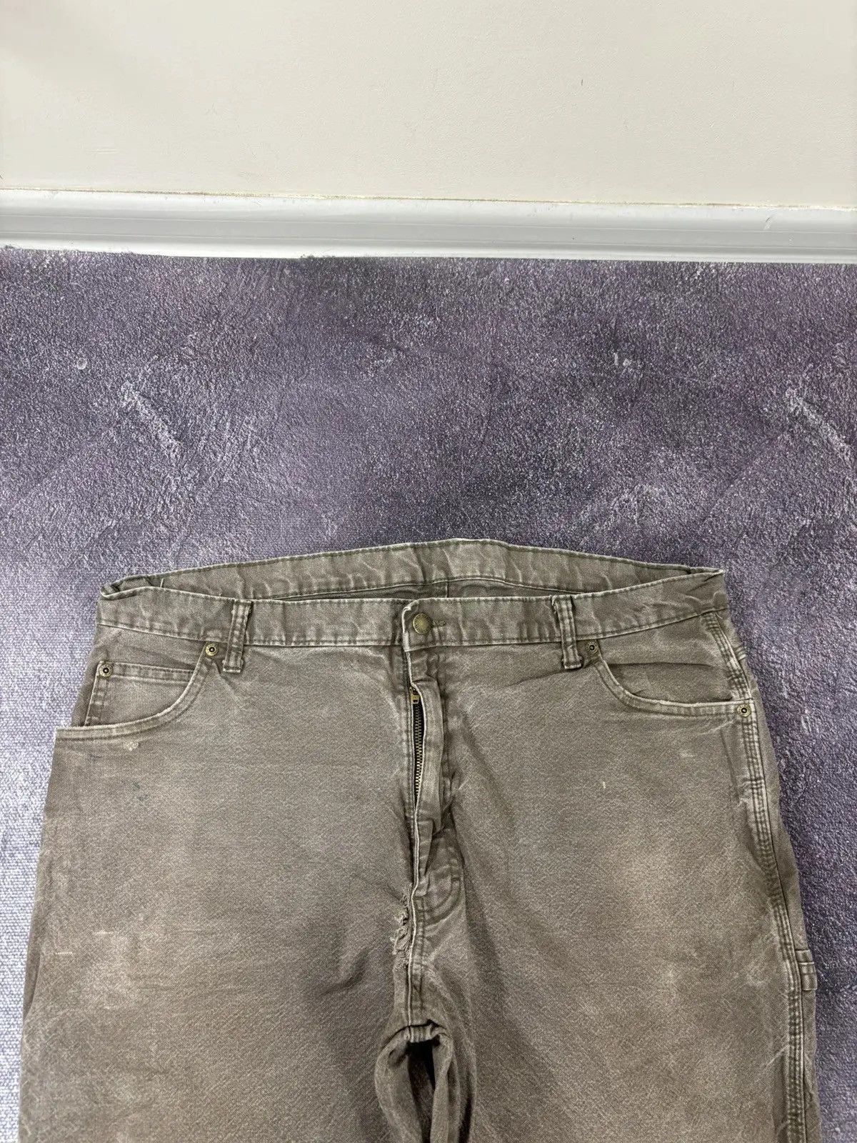 Dickies × Vintage Vintage Dickies USA Carpenter Khaki Work Hype Baggy Pants Size US 40 / EU 56 - 8 Thumbnail