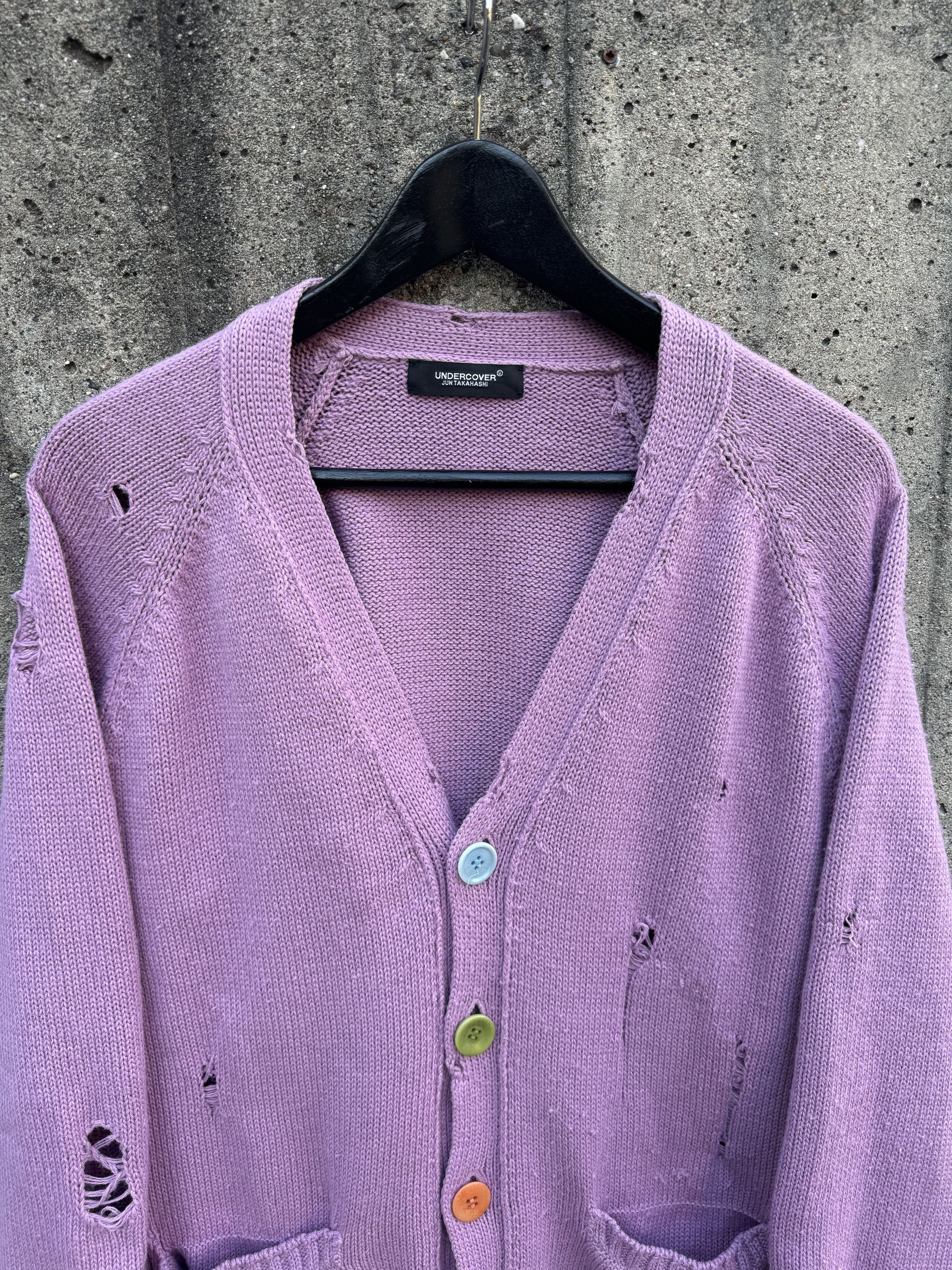 Undercover SS21 Distressed Knit Cardigan Size US M / EU 48-50 / 2 - 3 Thumbnail