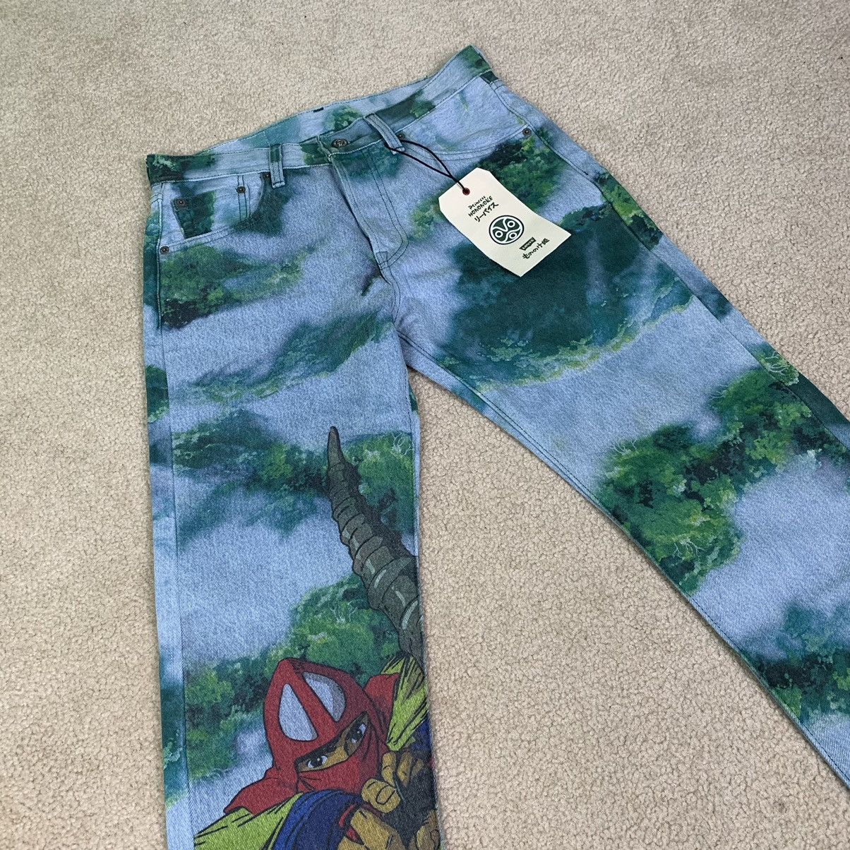 Levi's × Streetwear Levi’s X Princess Mononoke Studio Ghibli Anime Jeans (RARE) Size US 29 - 2 Thumbnail