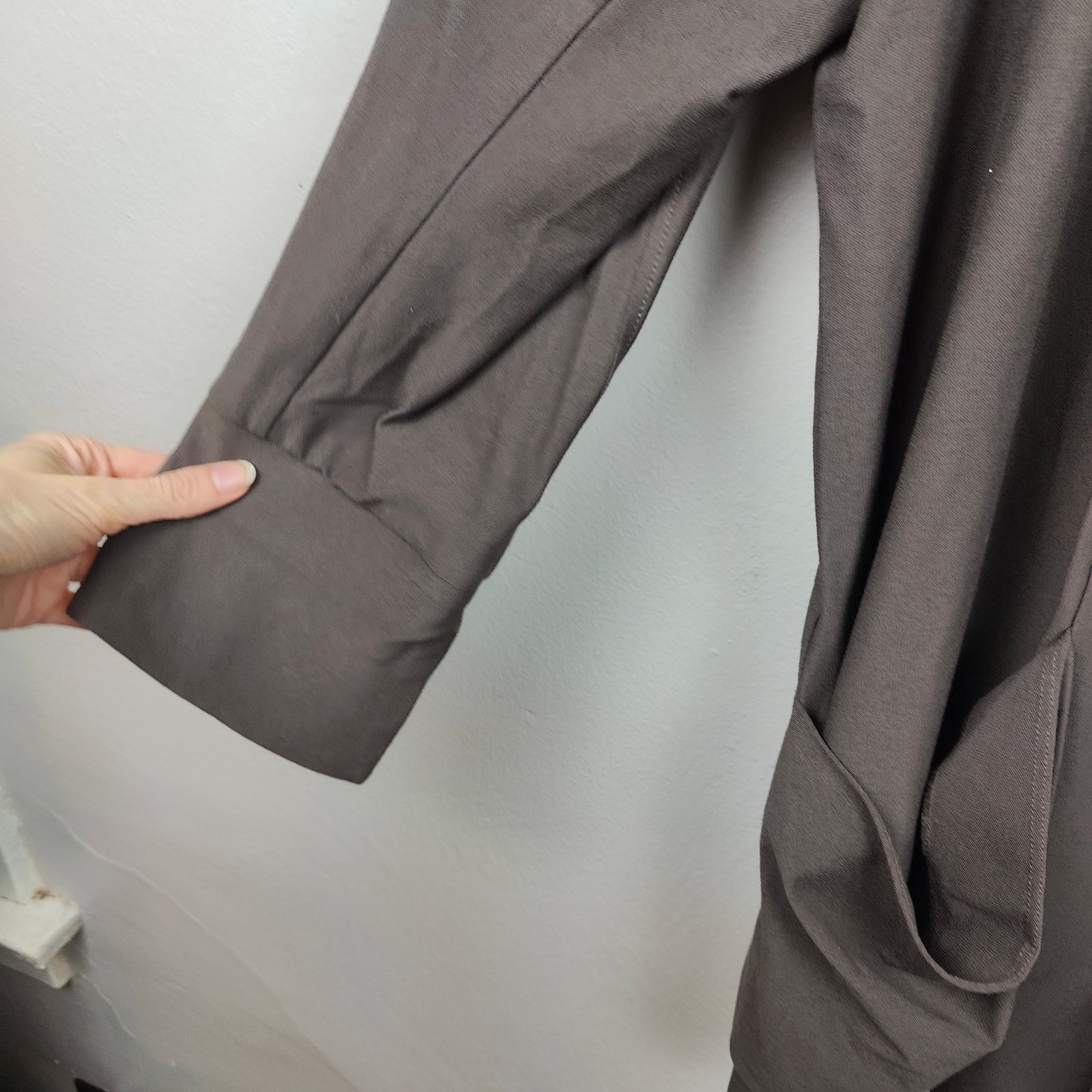 Eileen Fisher Eileen Fisher Cardigan Sweater Womens XL Taupe Gray Pockets Size XL / US 12-14 / IT 48-50 - 3 Thumbnail