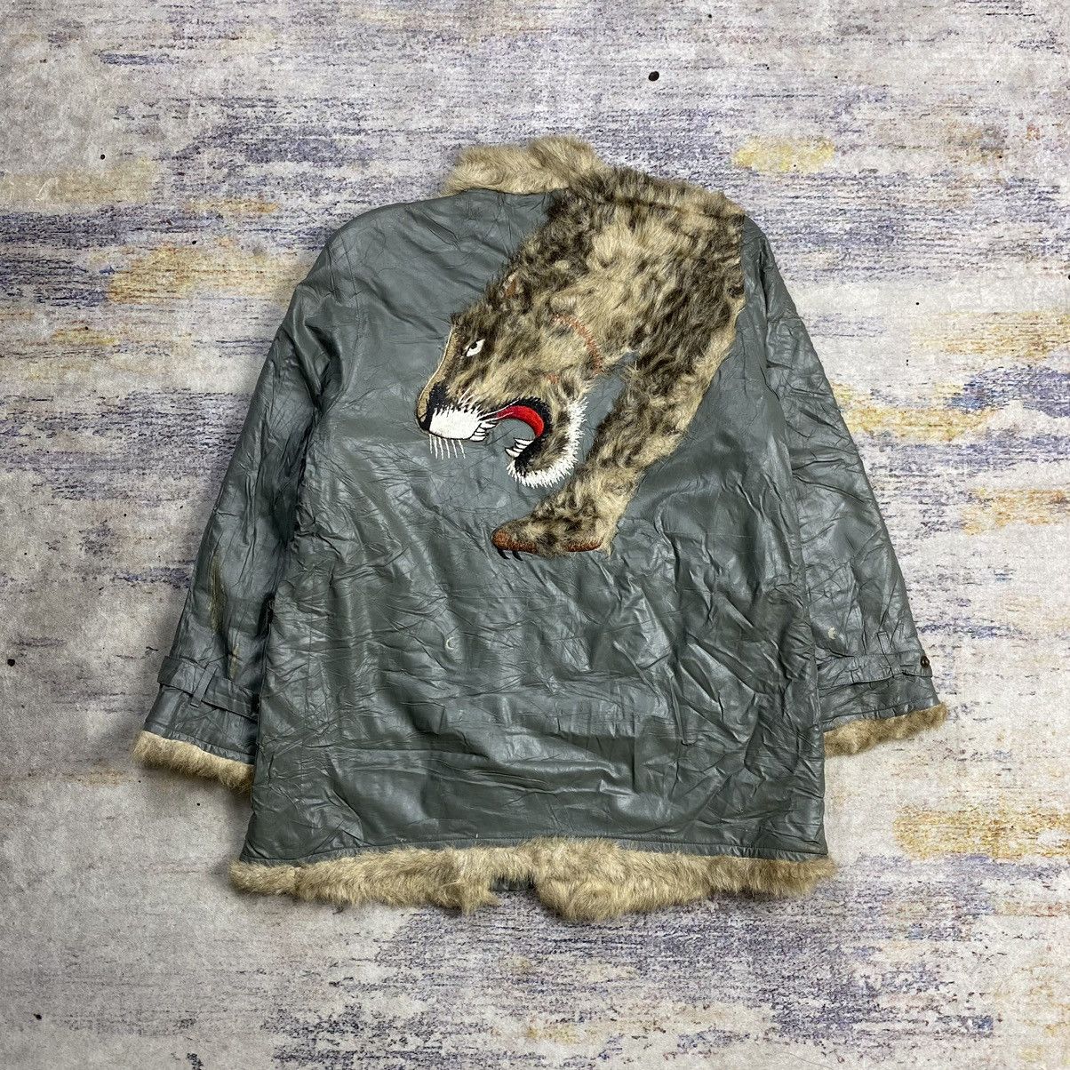 archive vintage 90s Kansai Yamamoto tiger fur jacket