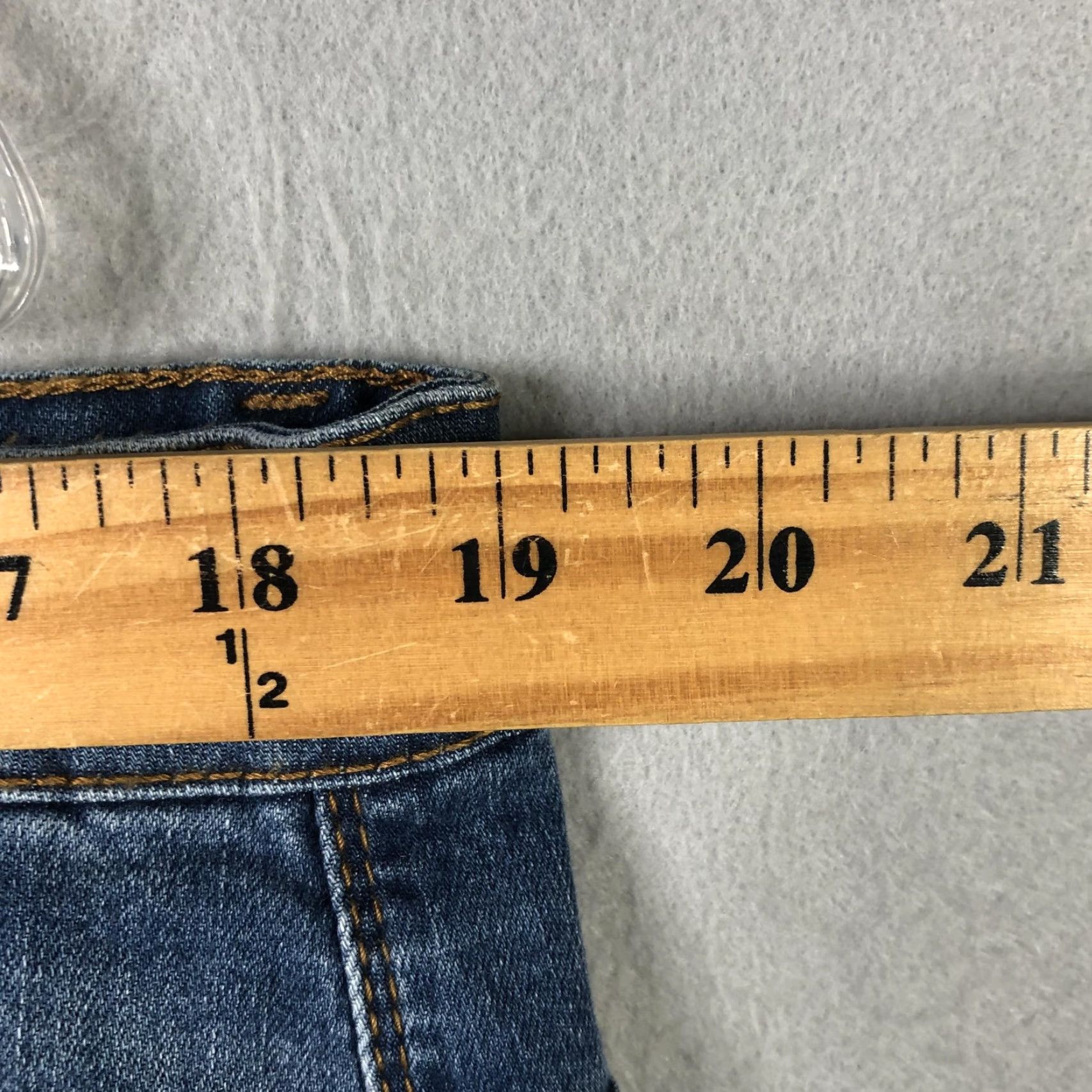 Vintage Lucky & Blessed Jeans Womens Plus 22 Blue Boyfriend High Rise Stretch Denim Size 40" / US 18 - 5 Thumbnail