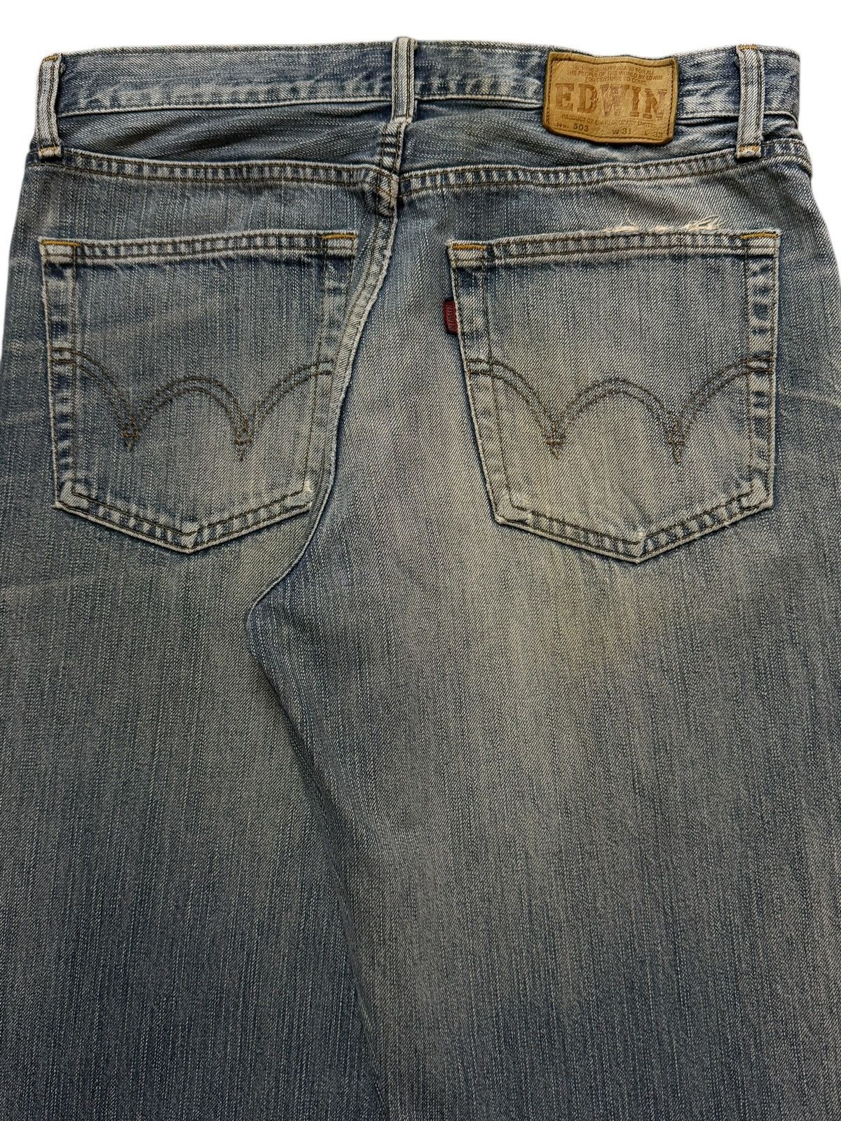 Edwin Vintage 90s Japan Edwin 503 Blue Faded Wash Straight Leg Size US 30 / EU 46 - 5 Thumbnail