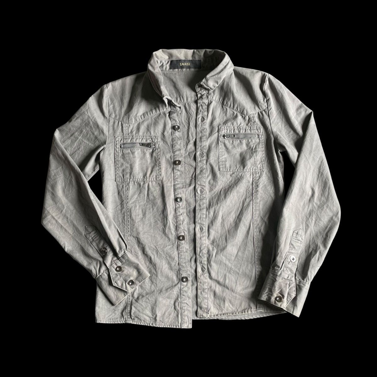 Hysteric Glamour 🇯🇵 LAGUST SKULL ADDICT TO ROCK PUNK BUTTON UP WORKSHIRT Size US M / EU 48-50 / 2 - 2 Thumbnail