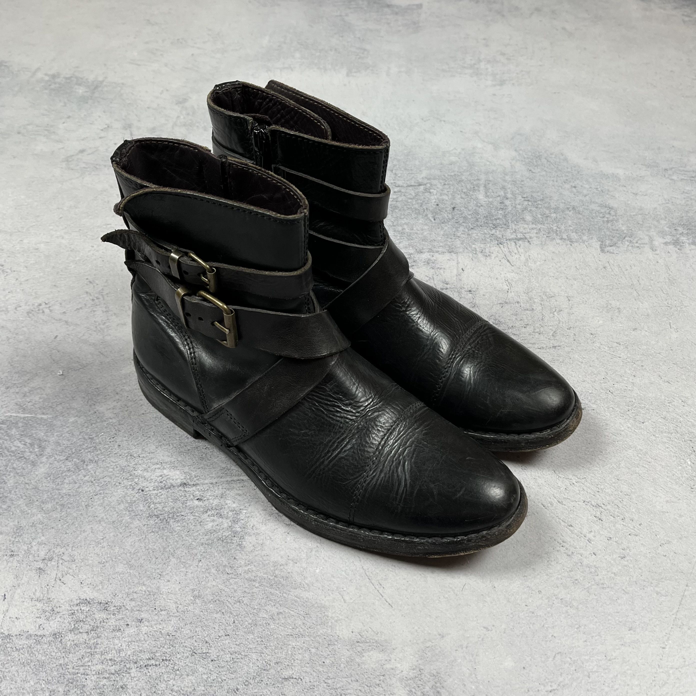 MoMA Ladies MoMA Avant-Garde Black Leather Chelsea Boots Size US 7 / IT 37 - 5 Thumbnail
