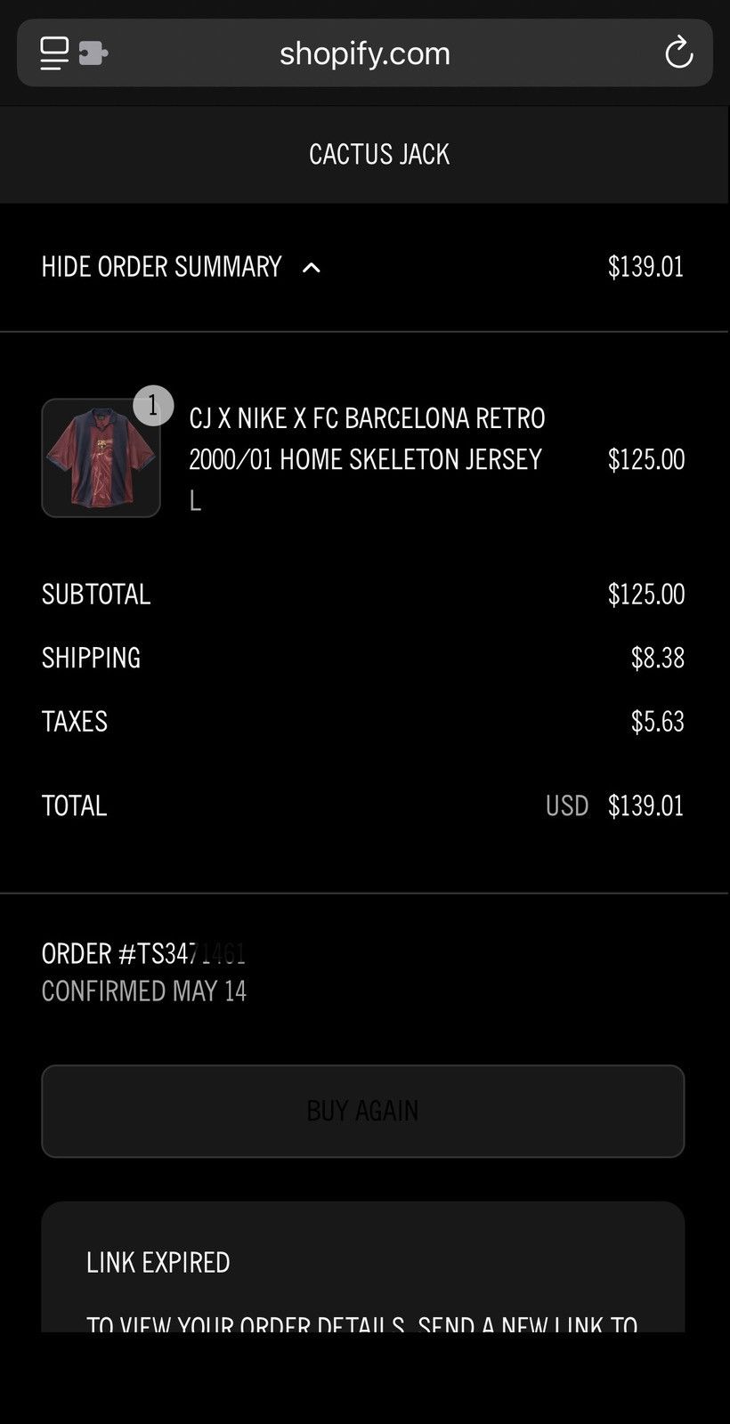 Nike × Travis Scott Travis Scott x Nike FC Barcelona 01 Jersey Size US L / EU 52-54 / 3 - 5 Thumbnail