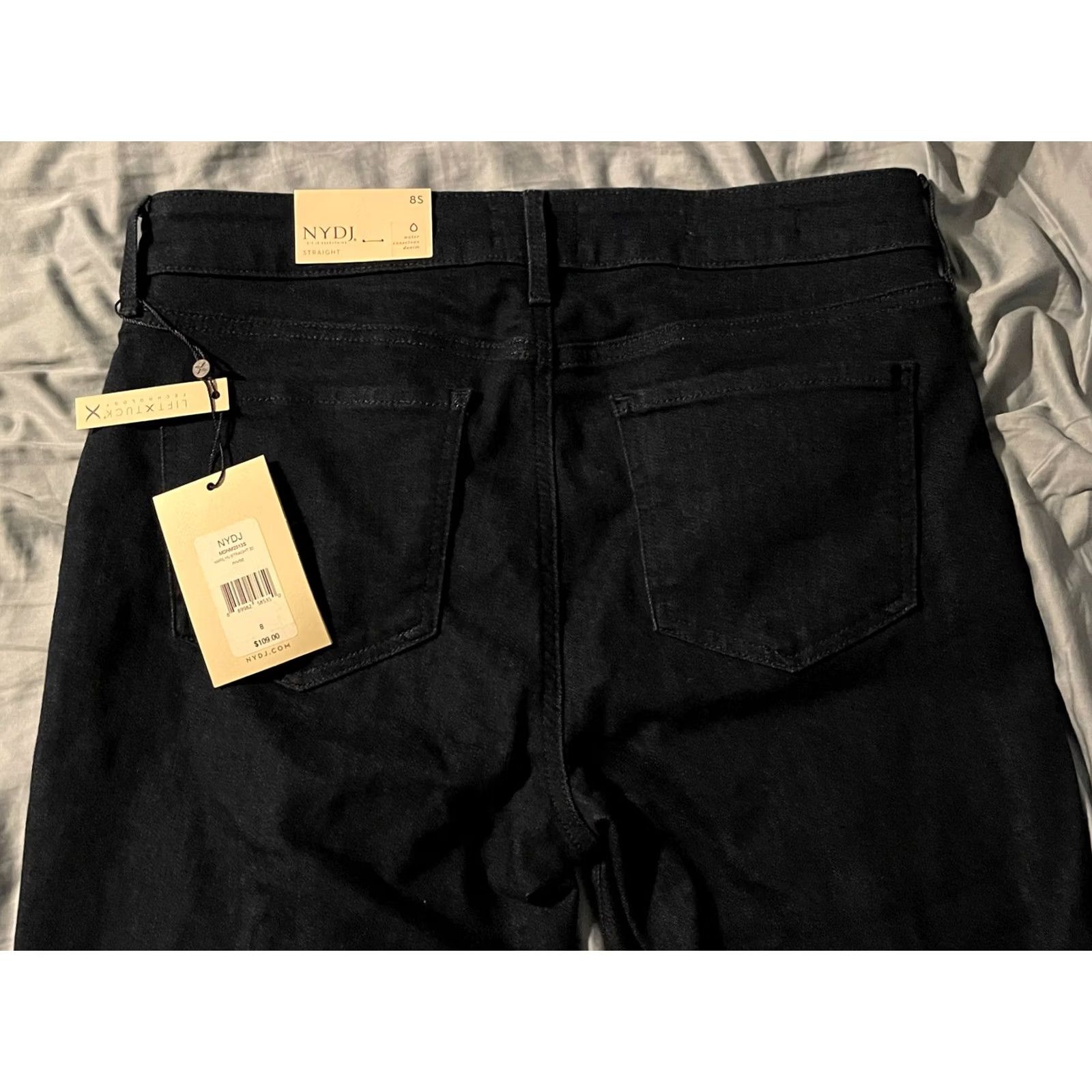 NYDJ NYDJ Marilyn Straight Denim Jeans Blue Rinse WDNM2013S Sz 32 Size 30" / US 8 / IT 44 - 3 Thumbnail