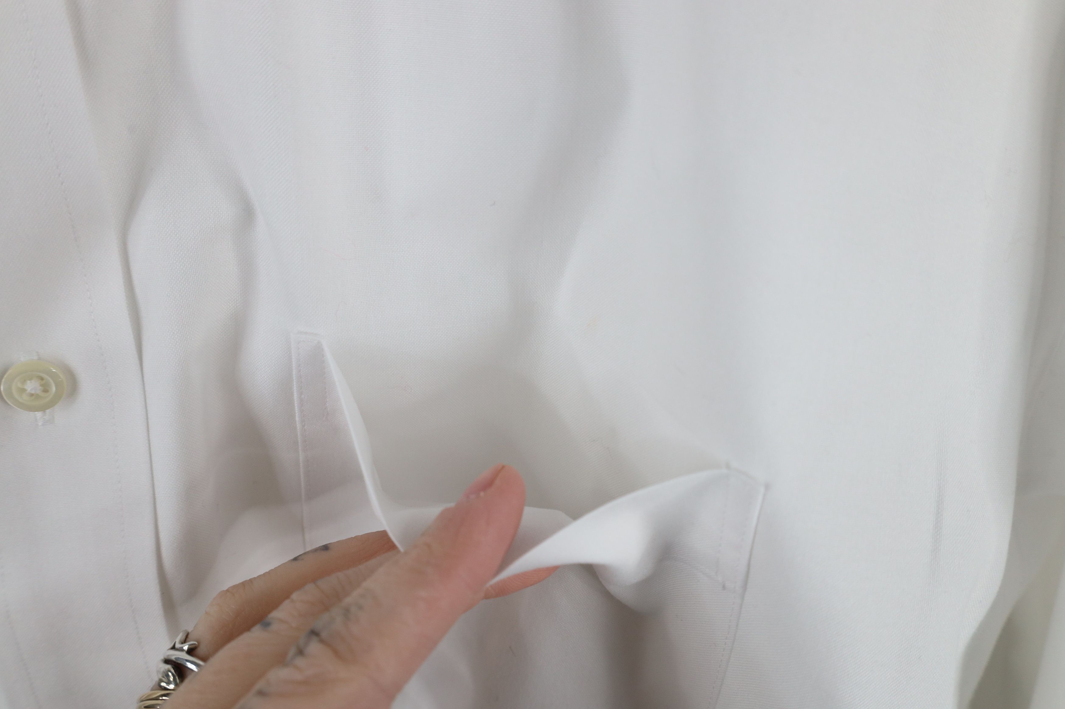 Brooks Brothers × Vintage Vintage 90s Brooks Brothers Cotton Button Down Shirt White Size US M / EU 48-50 / 2 - 6 Thumbnail