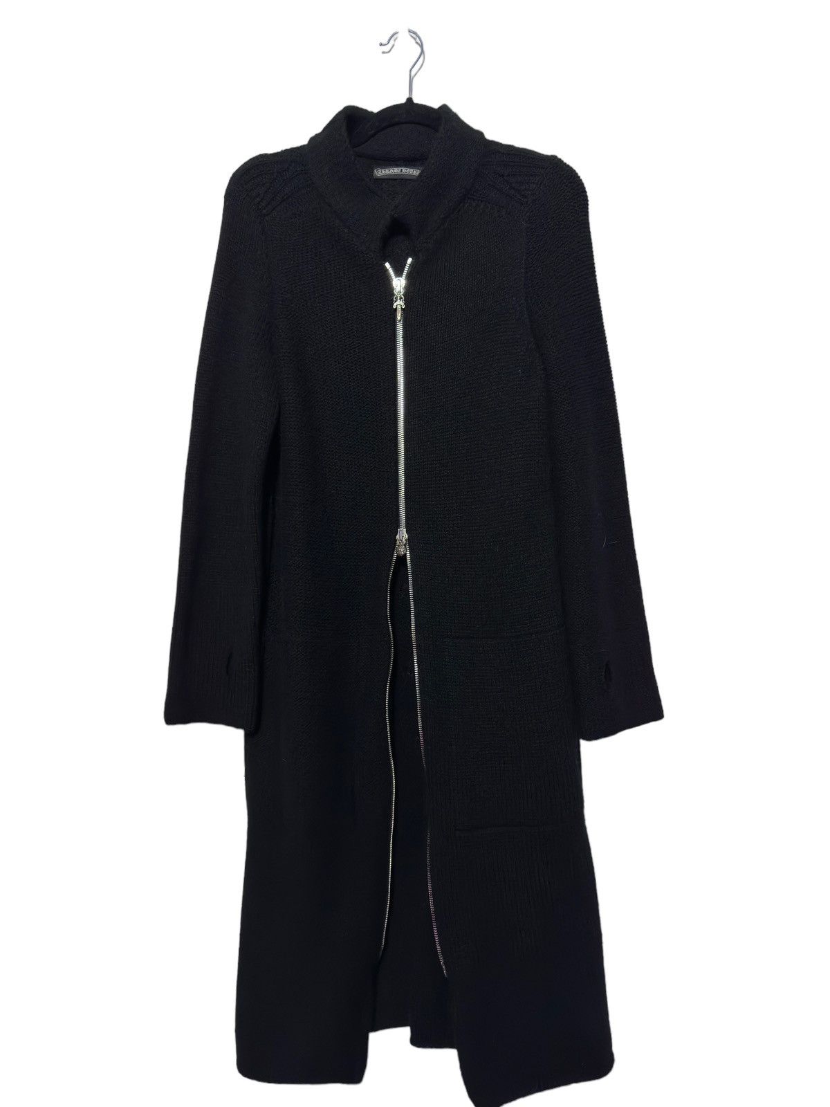 Chrome Hearts Chrome Hearts Cashmere Long Zip Up w/ Flooded Patched Spine Size US S / EU 44-46 / 1 - 3 Thumbnail