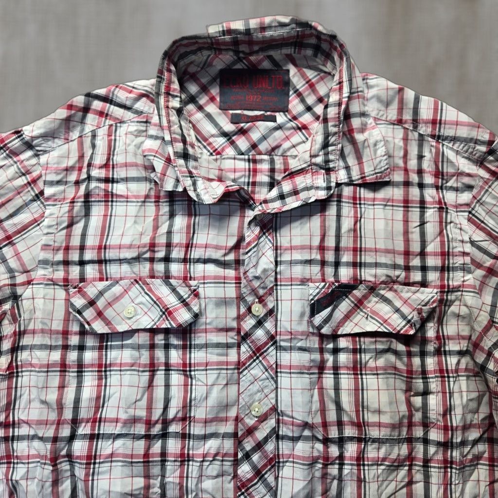 Vintage VINTAGE Ivy Crew Shirt Purple Plaid Flannel Long Sleeve Button-Up Adult M Medium Men's Shirt Purple Plaid Flannel Button-Up" Size US M / EU 48-50 / 2 - 1 Thumbnail