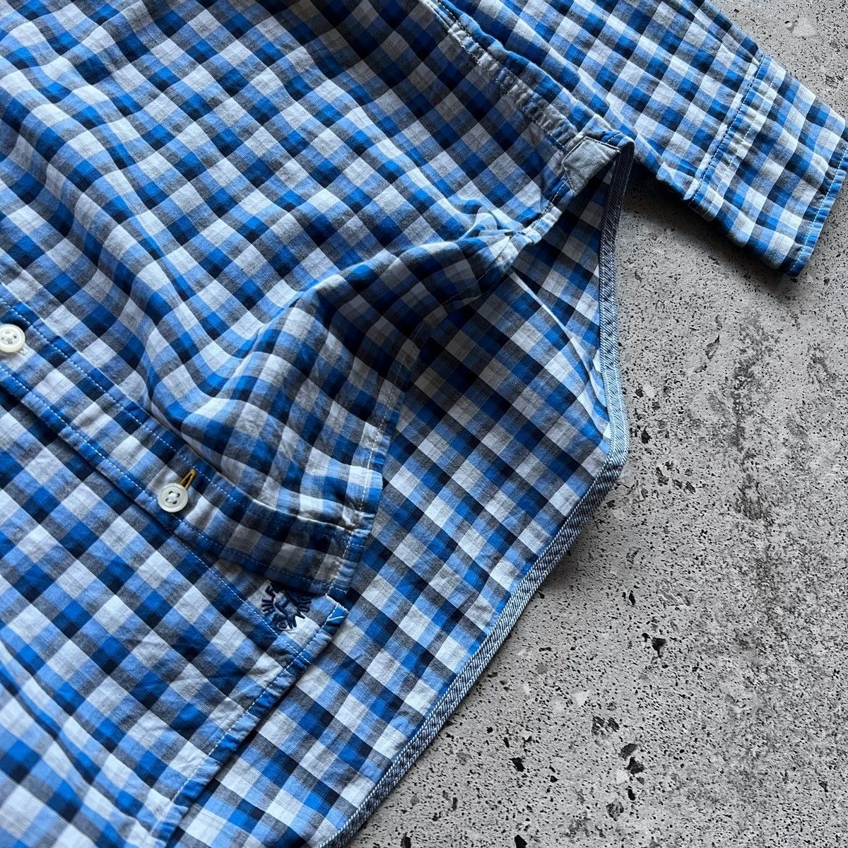 Designer × Tommy Hilfiger Tommy Hilfiger Blue White Checked Long Sleeve Button Shirt Size US M / EU 48-50 / 2 - 5 Thumbnail