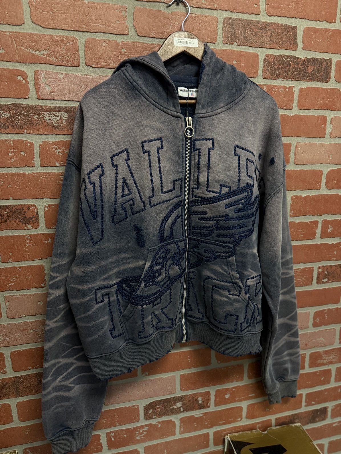 Vale Vale Zip Up Hoodie Size XL Blue Brand New Size US XL / EU 56 / 4 - 2 Thumbnail