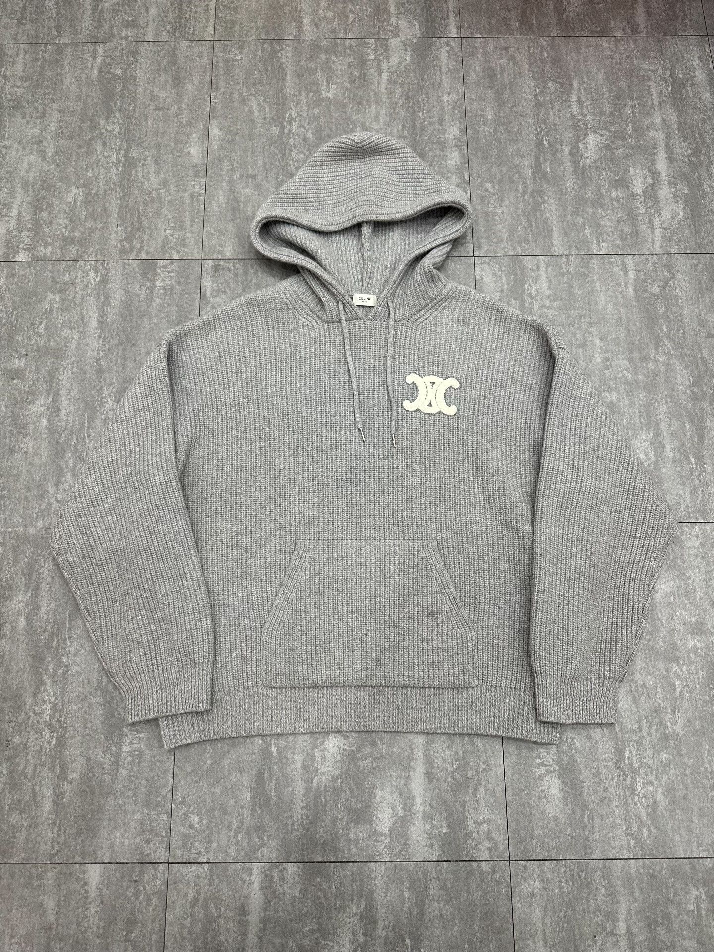 Celine Celine Wool Gray Hoodie M Women Size M / US 6-8 / IT 42-44 - 1 Thumbnail