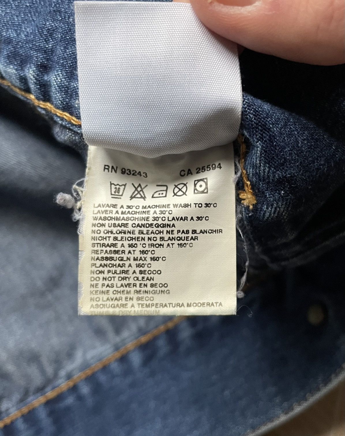 Diesel × Vintage Vintage Archive Diesel Women’s Denim Jacket Logo XL Blue Size XL / US 12-14 / IT 48-50 - 14 Thumbnail