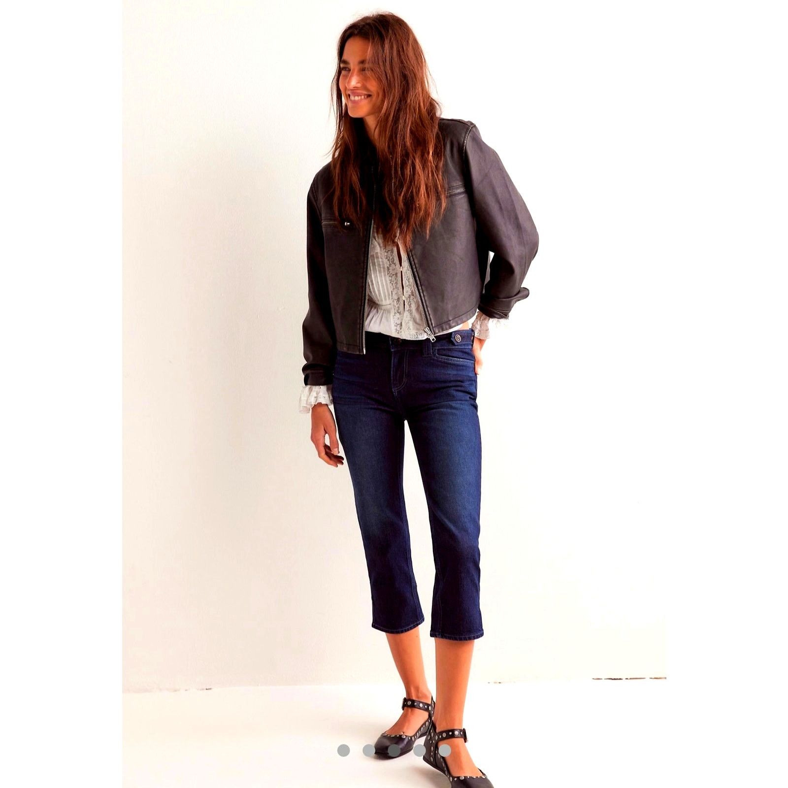 Free People Free People We The Free Always Tomorrow Capris Carpe Diem 30 Size 30" / US 8 / IT 44 - 3 Thumbnail