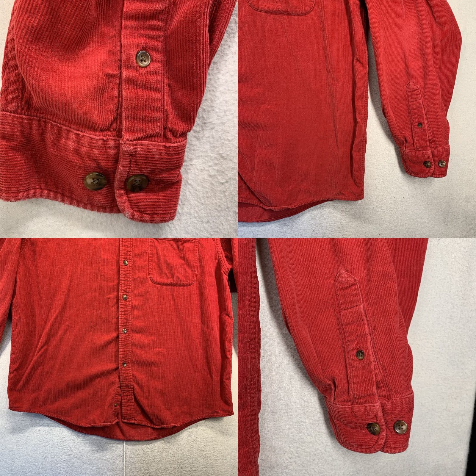 Eddie Bauer VINTAGE Eddie Bauer Corduroy Shirt Men's Large Red 90s Grunge Casual Winter Size US L / EU 52-54 / 3 - 8 Thumbnail