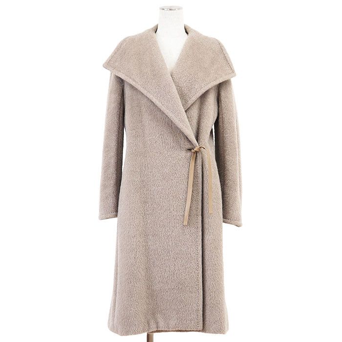 Max Mara MaxMara Max Mara Alpaca Wool Coat Natural Material Outerwear DUTY FREE for USA Size ONE SIZE - 1 Thumbnail