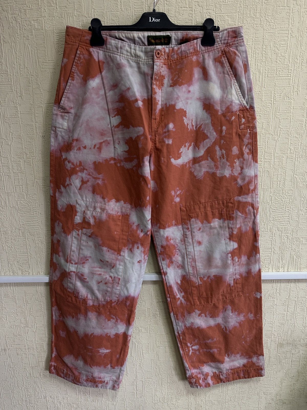 Timberland Vintage 90s Timberland Triple Knee Tie-Dye Baggy Pants 38 Size US 38 / EU 54 - 14 Thumbnail