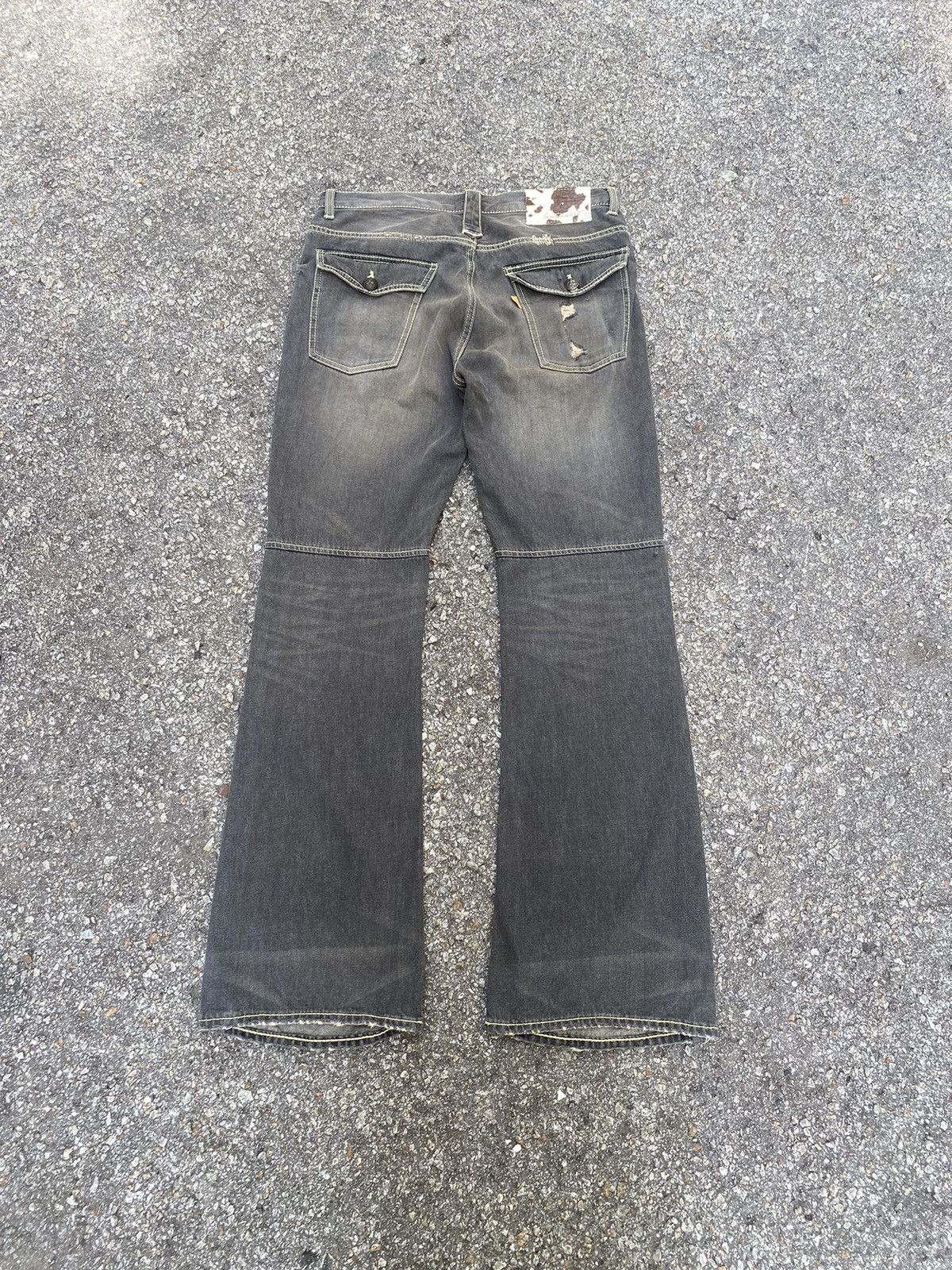 Flared Jeans Blutenblatt Bush Pant Distressed Denim Boot Cut