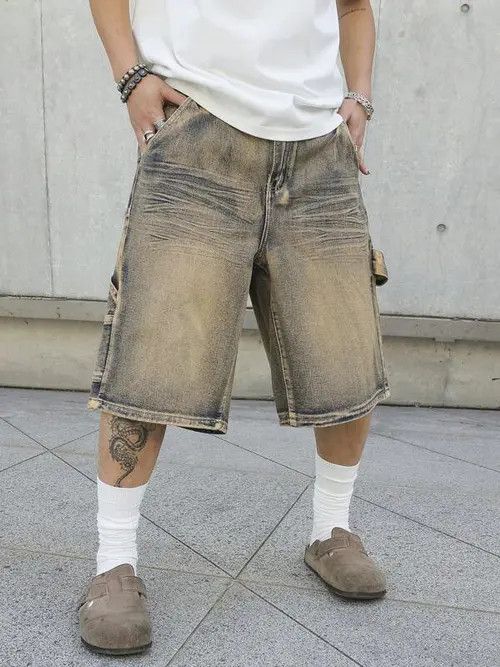 Hypebeast × Jean Pants Vintage Jorts Cargo Y2k Shorts Jeans Size US 32 / EU 48 - 3 Thumbnail