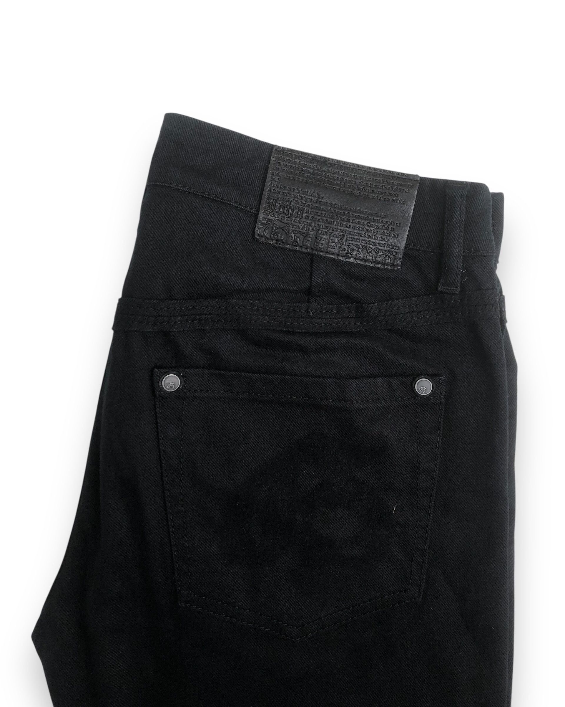 John Galliano 2000s John Galliano Skinny Black Jeans Size US 44 / EU 60 - 6 Thumbnail