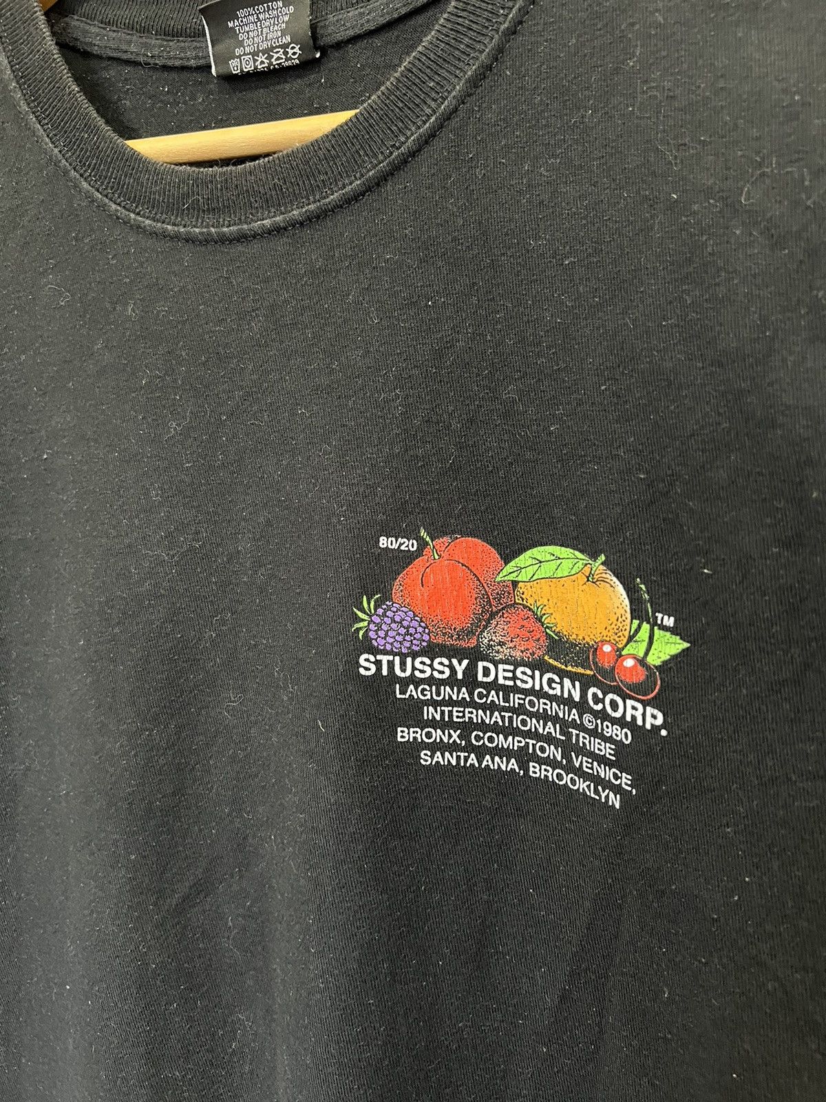 Stussy Vintage Stussy Fruits Design Corp. 90’s T Shirt Tee Size US S / EU 44-46 / 1 - 2 Thumbnail