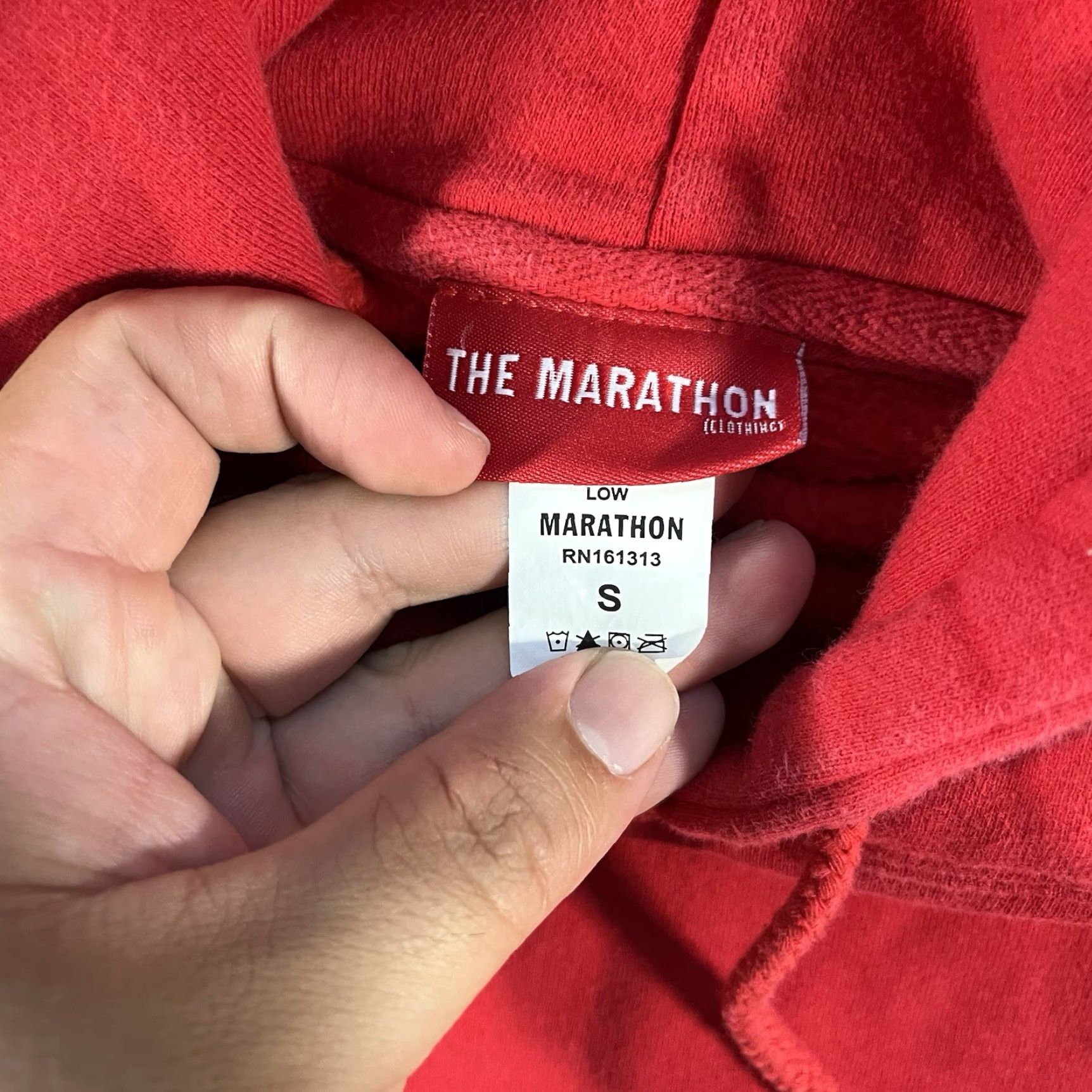 Vintage The Marathon TMC Red Graphic Pullover Hoodie Mens Small Nipsey Hussle Size US S / EU 44-46 / 1 - 6 Thumbnail