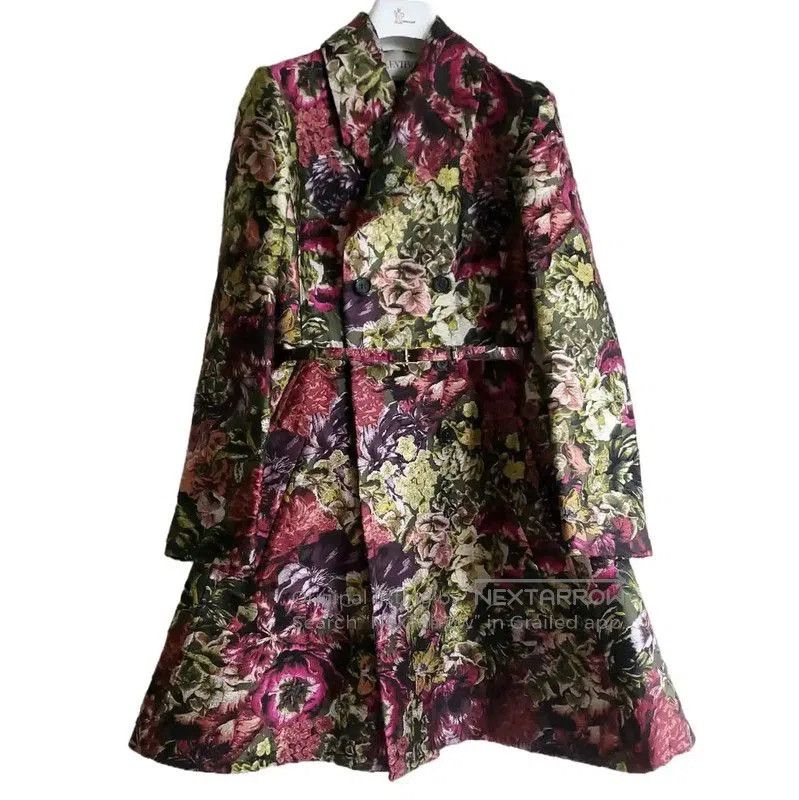 Valentino Valentino Floral Print Long Coat for Women . Size S / US 4 / IT 40 - 1 Thumbnail