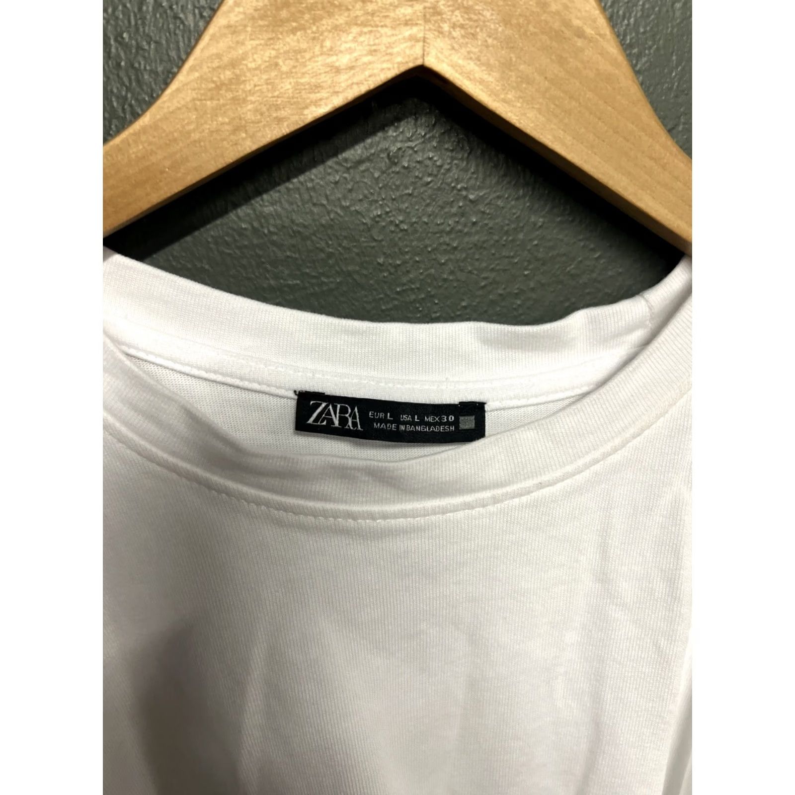 Zara Zara Shirt Women's Small White Side Button Large Size L / US 10 / IT 46 - 3 Thumbnail