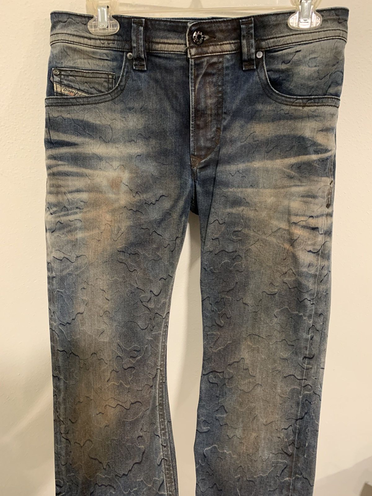 Diesel diesel blue skinny camo graphic jeans Size US 31 - 3 Thumbnail