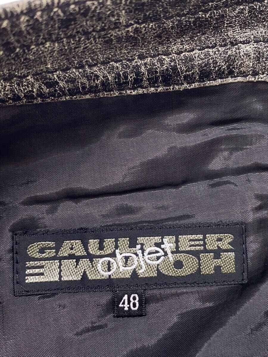 Jean Paul Gaultier Archive Panelled Cowhide Leather Pants Size US 28 / EU 44 - 4 Thumbnail