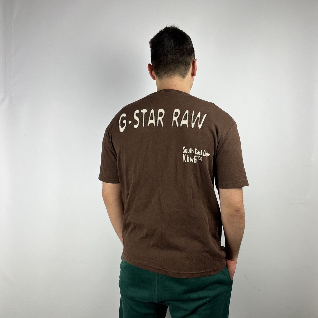 G-Star G-star raw Tshirt vintage y2k big logo size XL fit Large Size US XL / EU 56 / 4 - 1 Thumbnail
