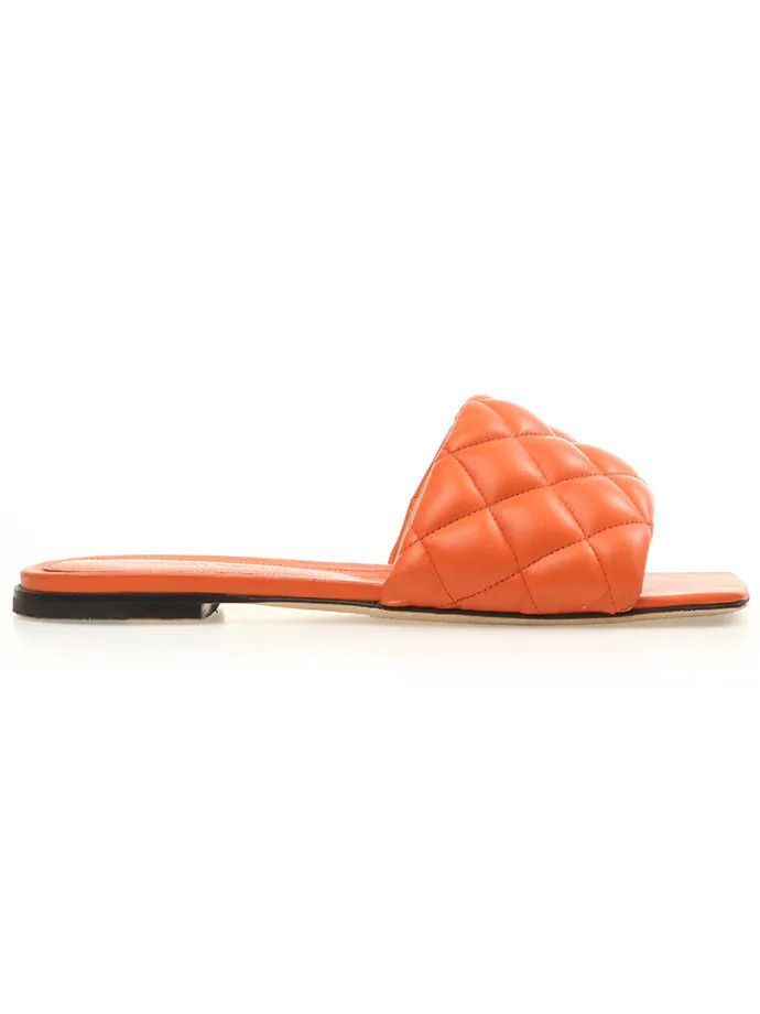 Bottega Veneta o1n1vont1124 Padded Sandals Flats in Orange Size US 4.5 / IT 34.5 - 1 Thumbnail