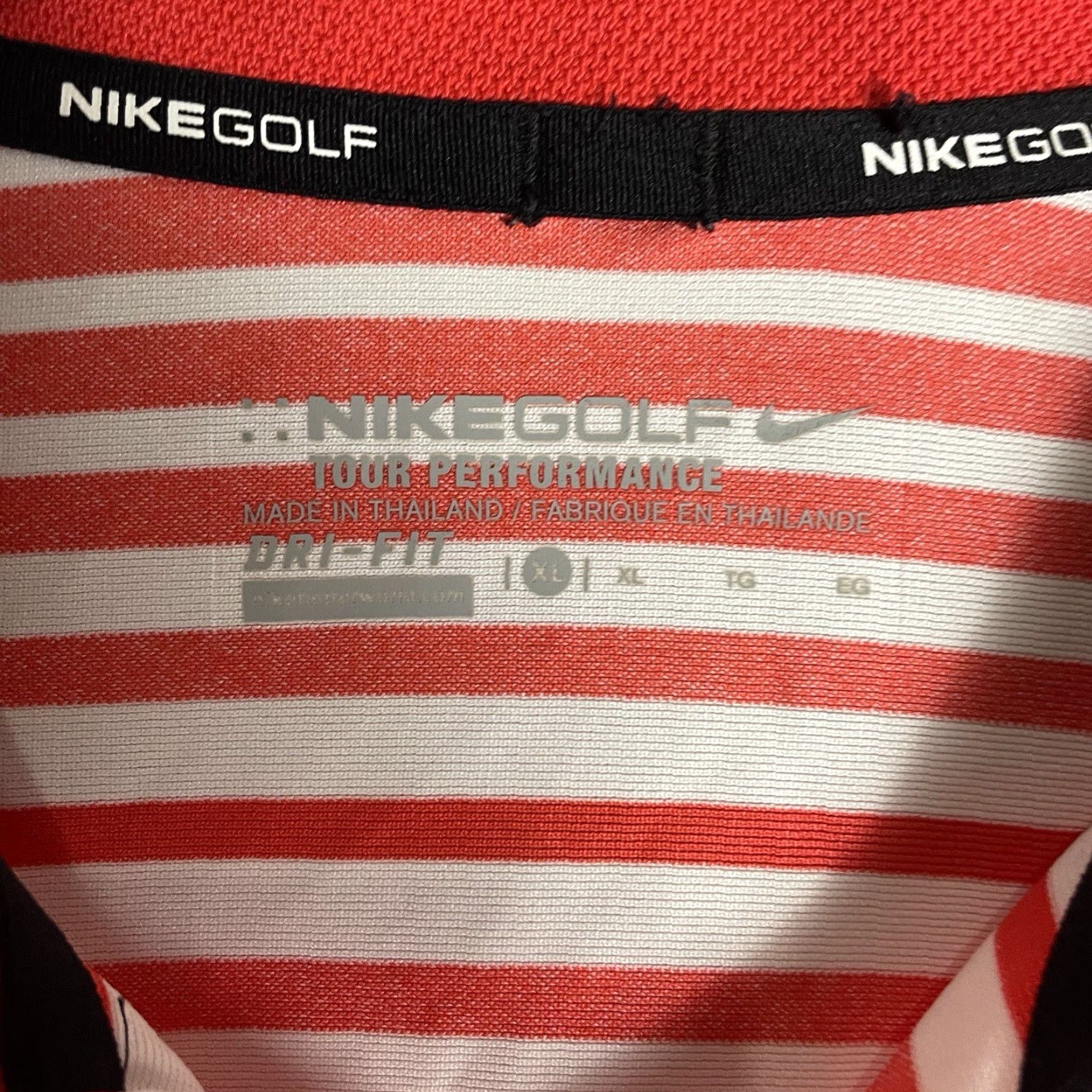 Nike Nike Golf Tour Performance Striped Polo Shirt Mens XL Multicolor Athletic Shirt Polo Size US XL / EU 56 / 4 - 4 Thumbnail