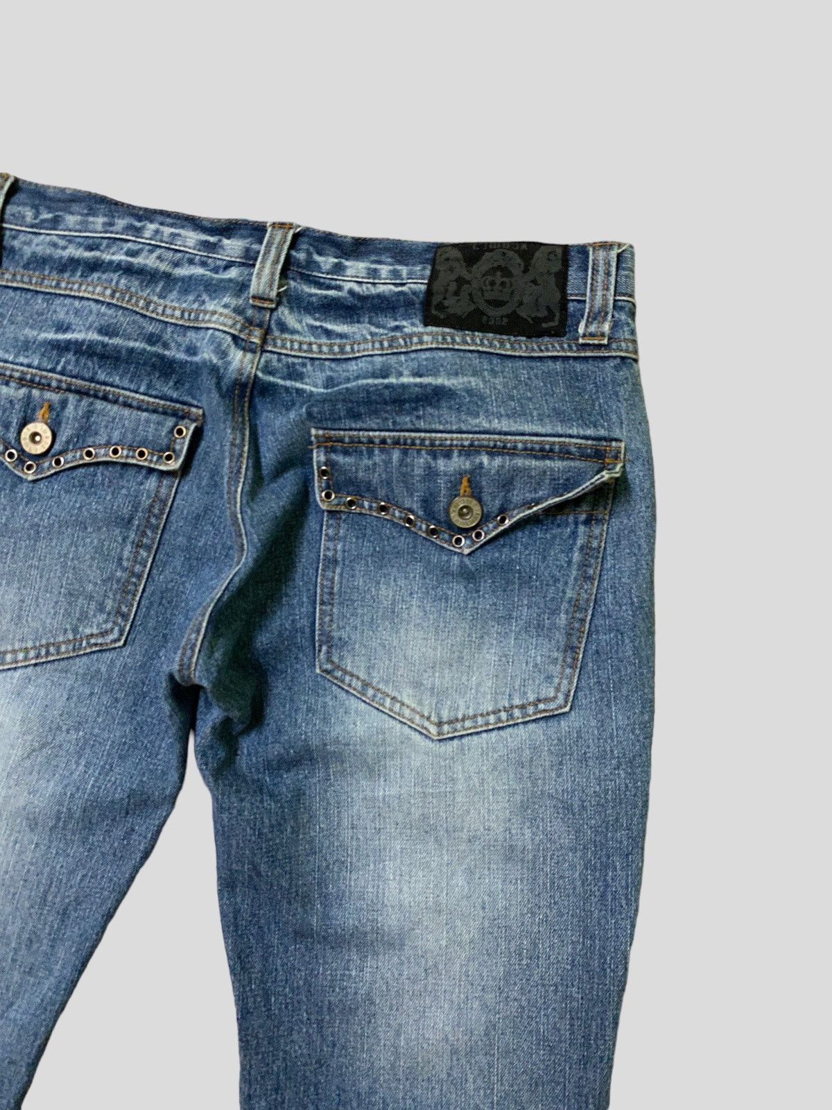 Hysteric Glamour Flare Lowbox Muddy Wash Claw Marks Boot Cut Denim Size US 32 / EU 48 - 12 Thumbnail