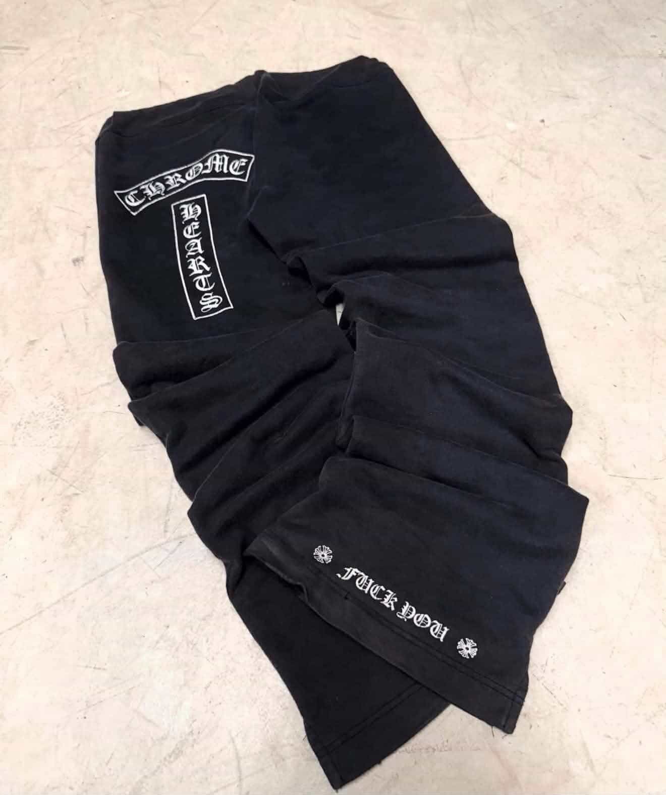 Chrome Hearts Chrome Hearts Vintage Baggy T Bar Logo Sweatpants Size 30" / US 8 / IT 44 - 1 Thumbnail